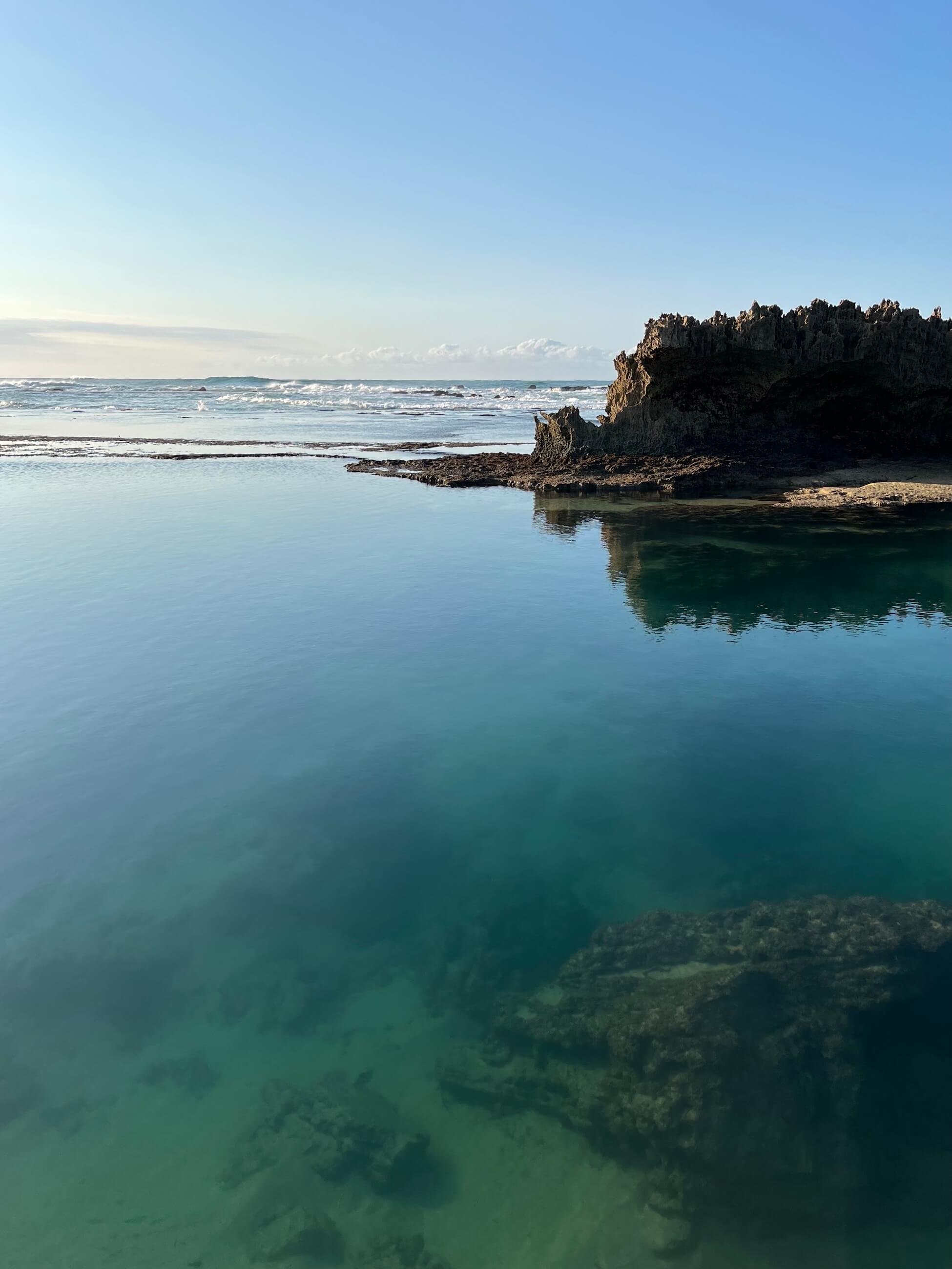Blue Pool, Kenton-on-Sea at low tide