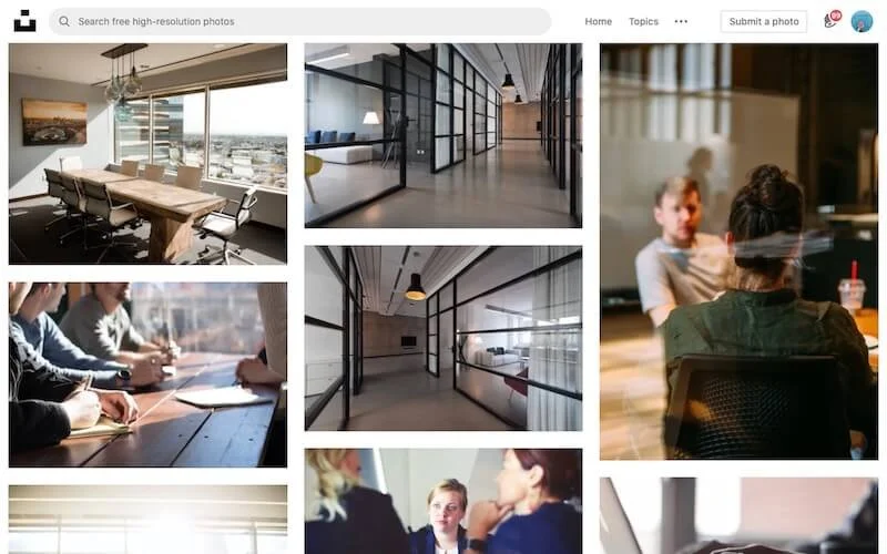 Midcentury modern office collection