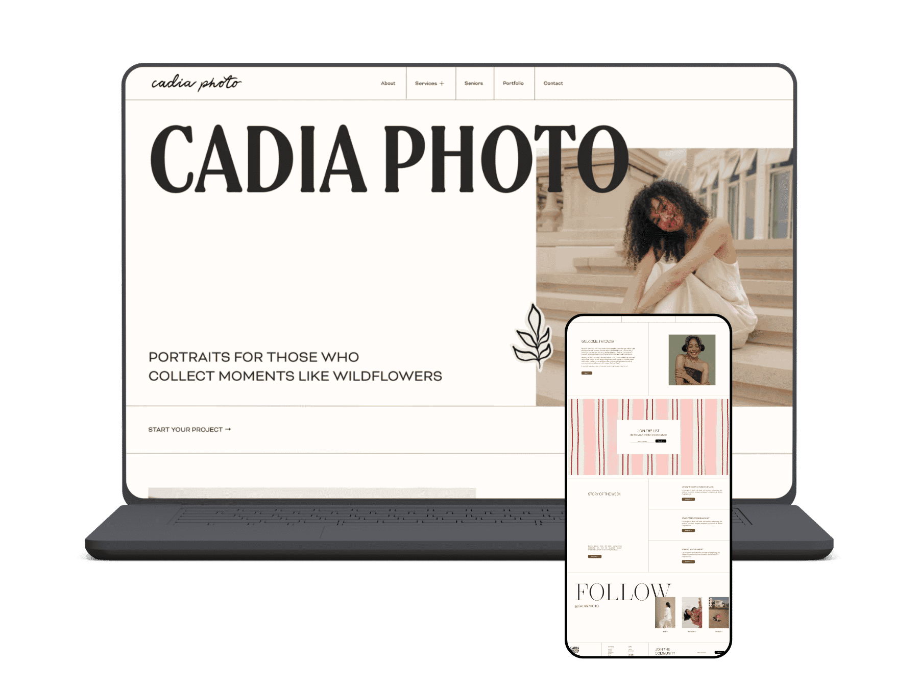 Cadia needed a fresh start after updating her brand design, here's what we did!