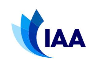 The logo of the IAA, the Irish Aviation Authority to represent where Lewis Whyld is registered to fly in the EU.
