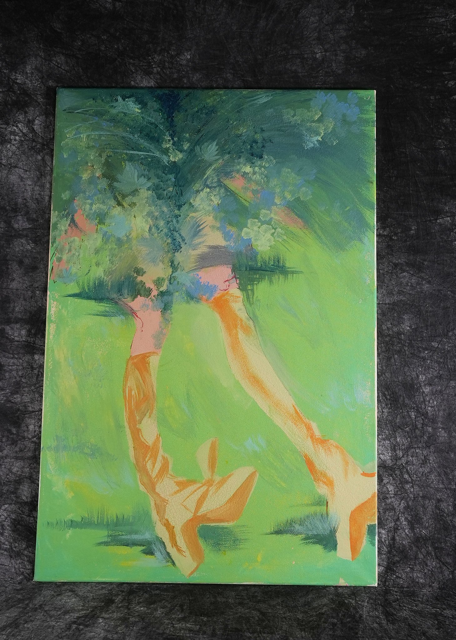 "Dancer" by Winnie Zhang.
Acrylic on Canvas
59 x 89 cm
Starting bid: 500 RMB