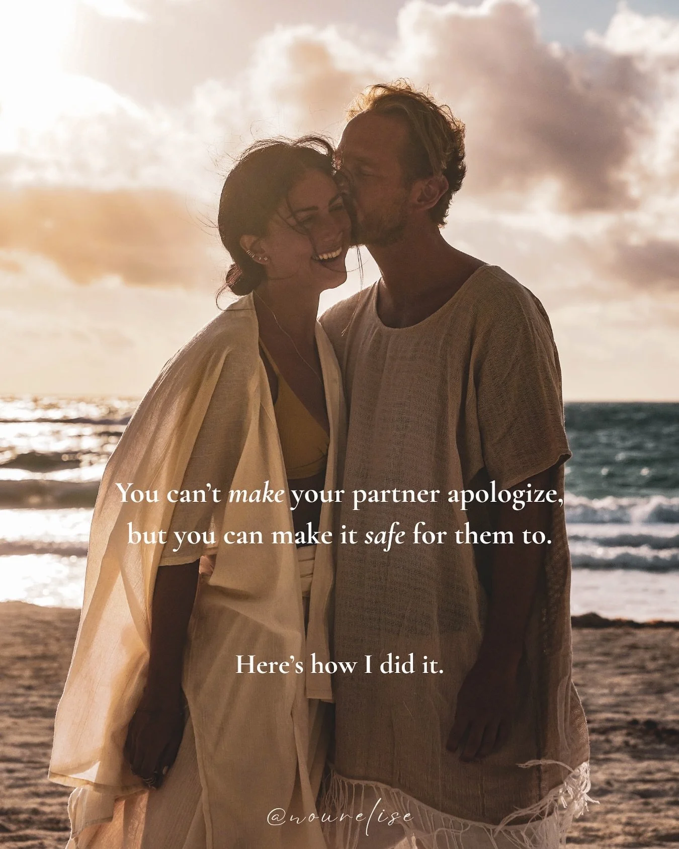 You can&rsquo;t make your partner apologize, but you can create the space where an apology becomes possible. 🌹 
Not long ago, my partner and I had a situation. 
He changed our flight home from Ibiza to leave a day earlier for a friend&rsquo;s birthd