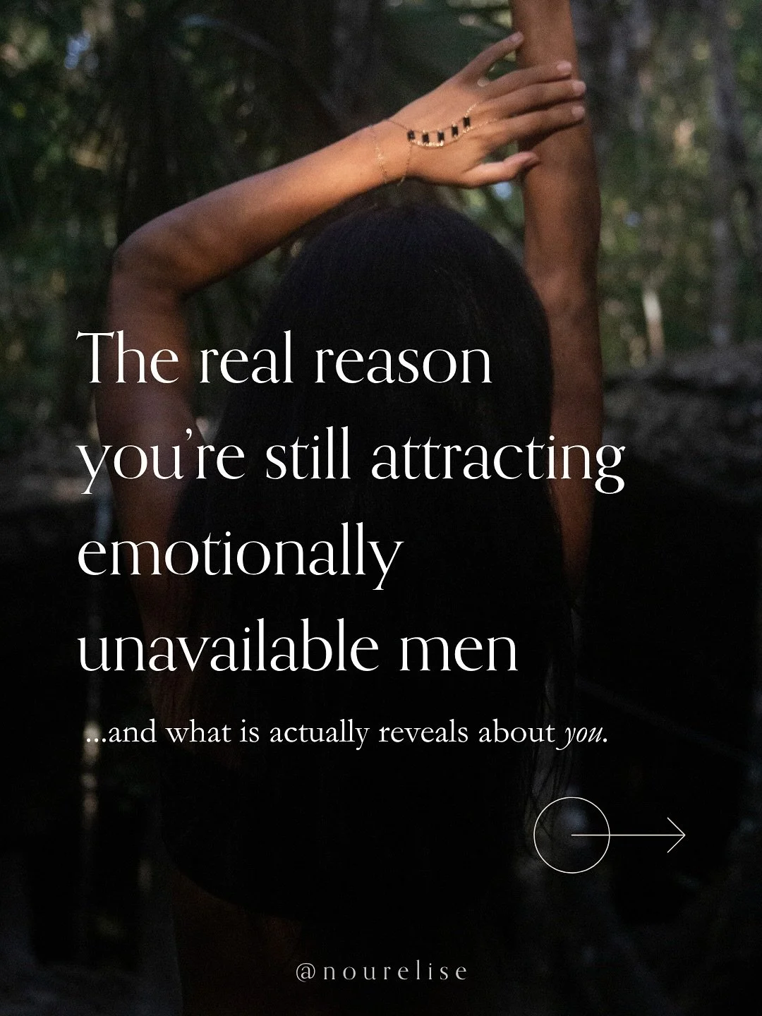 If you keep attracting emotionally unavailable men -
It doesn&rsquo;t mean you&rsquo;re broken.

It means a part of you still feels safer hiding than being fully seen.
Still wired to survive love, not receive it.

Not because you don&rsquo;t want dee