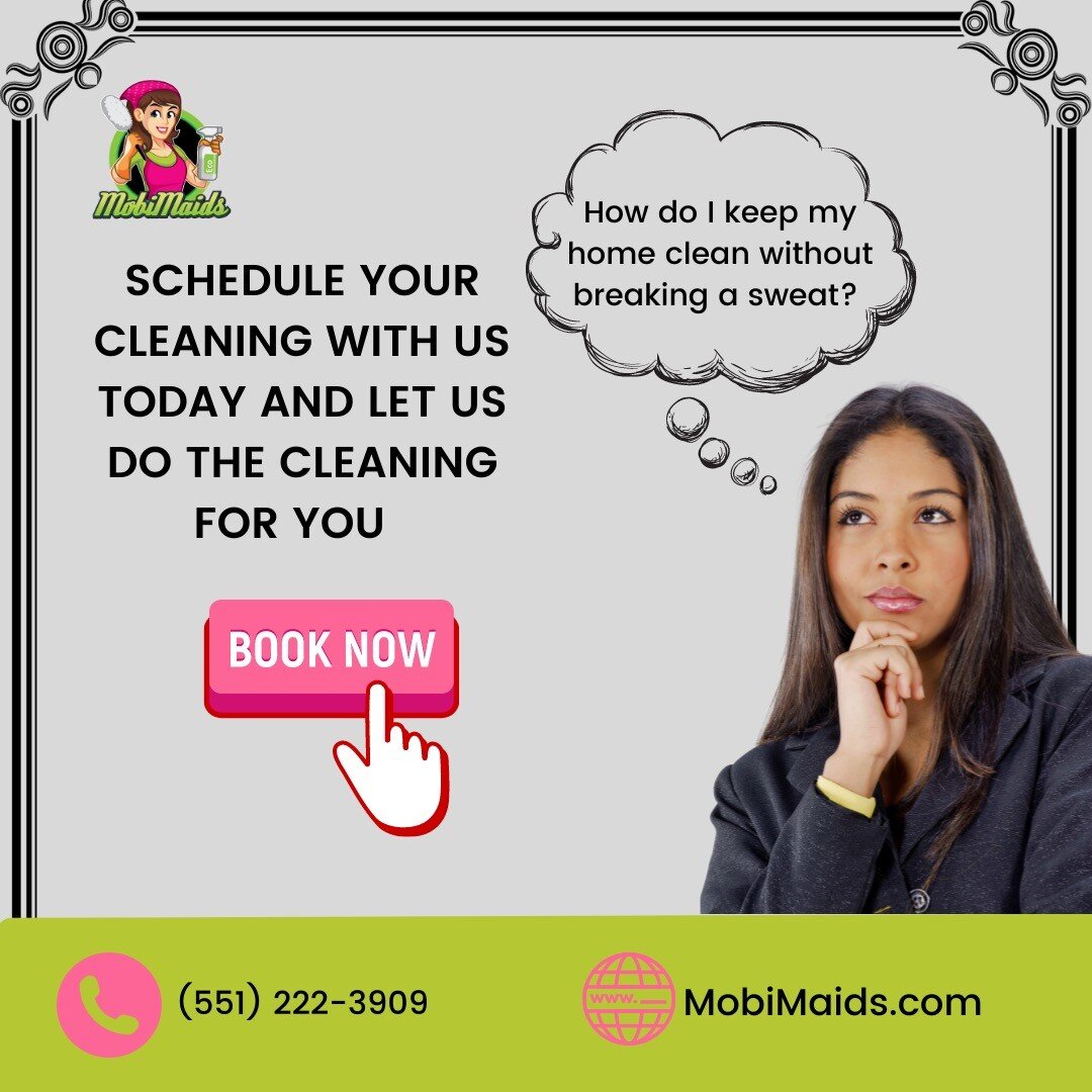 We all want a clean home for this holidays and less worries so make sure you reserve your spot with us for this holidays. We clean and you celebrate and enjoy this time with family or friends. 

#holidays #cleaning #home #maid #mobimaids