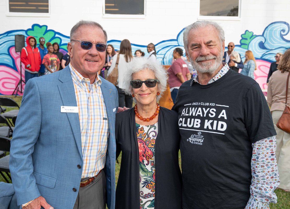  Board Chair Phil Baker and mural sponsors Joe and Gwen Ziomek 