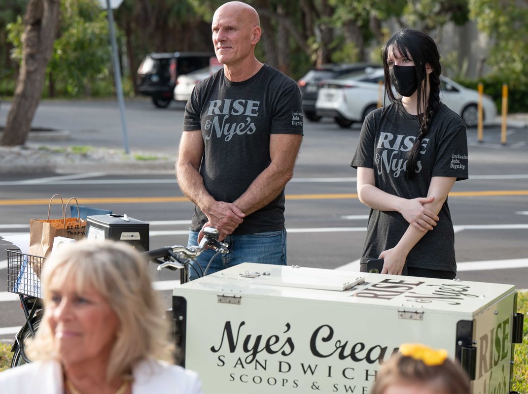  Guests were treated to ice cream from Rise  &amp; Nye’s, sponsored by New College of /florida 