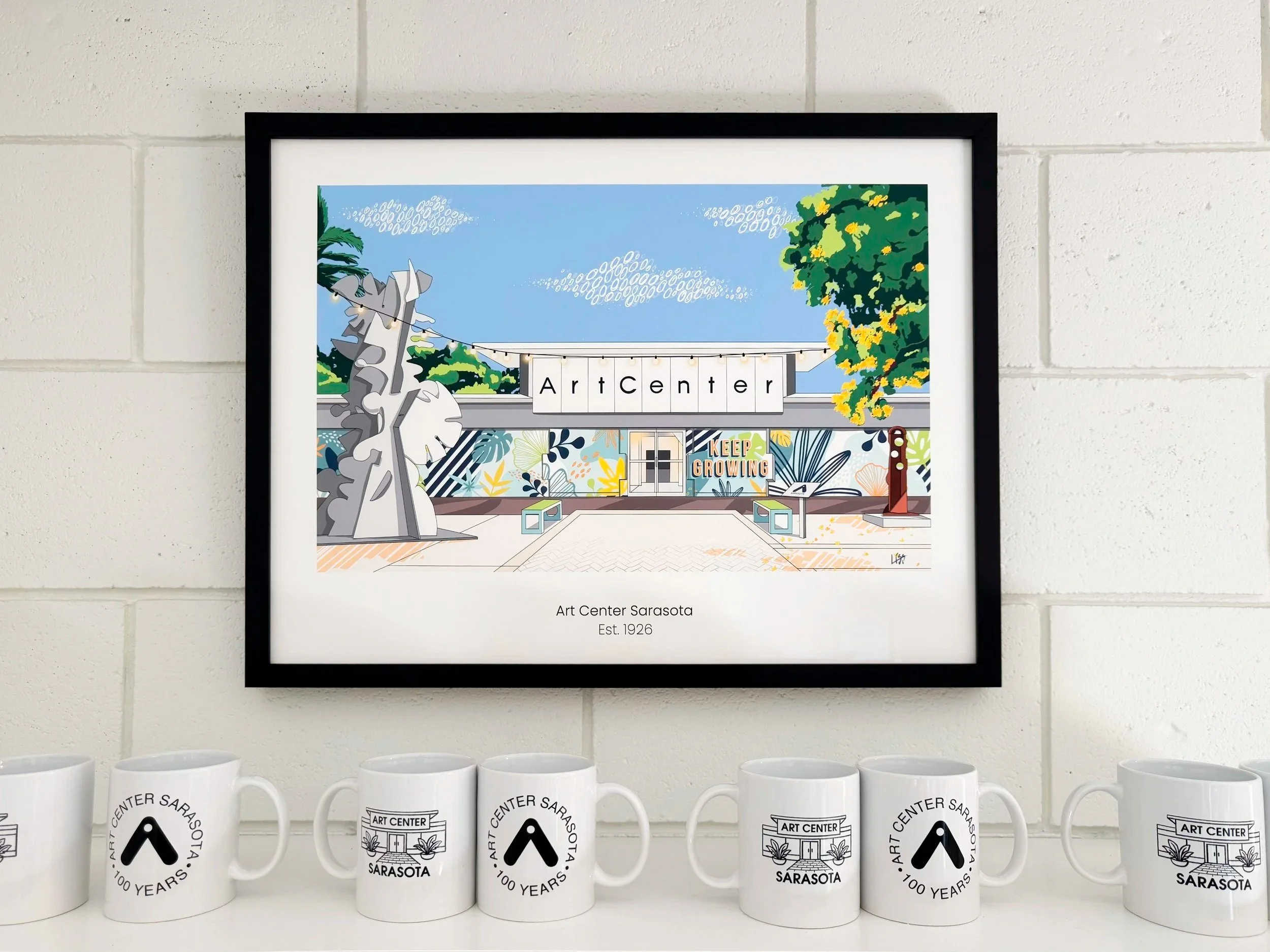 Centennial merch display
