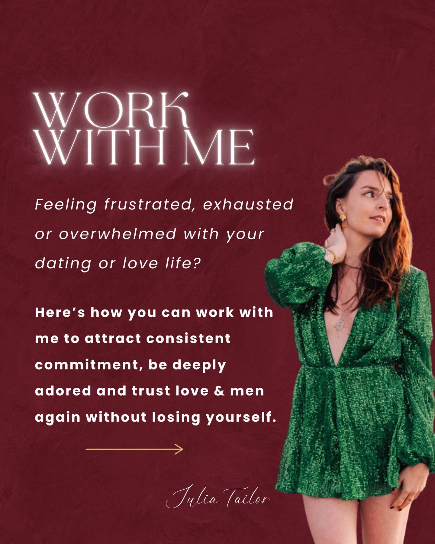 Feeling frustrated, exhausted or overwhelmed with your dating or relationships? 
Let&rsquo;s upgrade your love life in 2026! You don&rsquo;t have to do this alone!

💋 Need a little guidance + motivation?
Comment UNTAMED to start!

💋 Ready for a ste