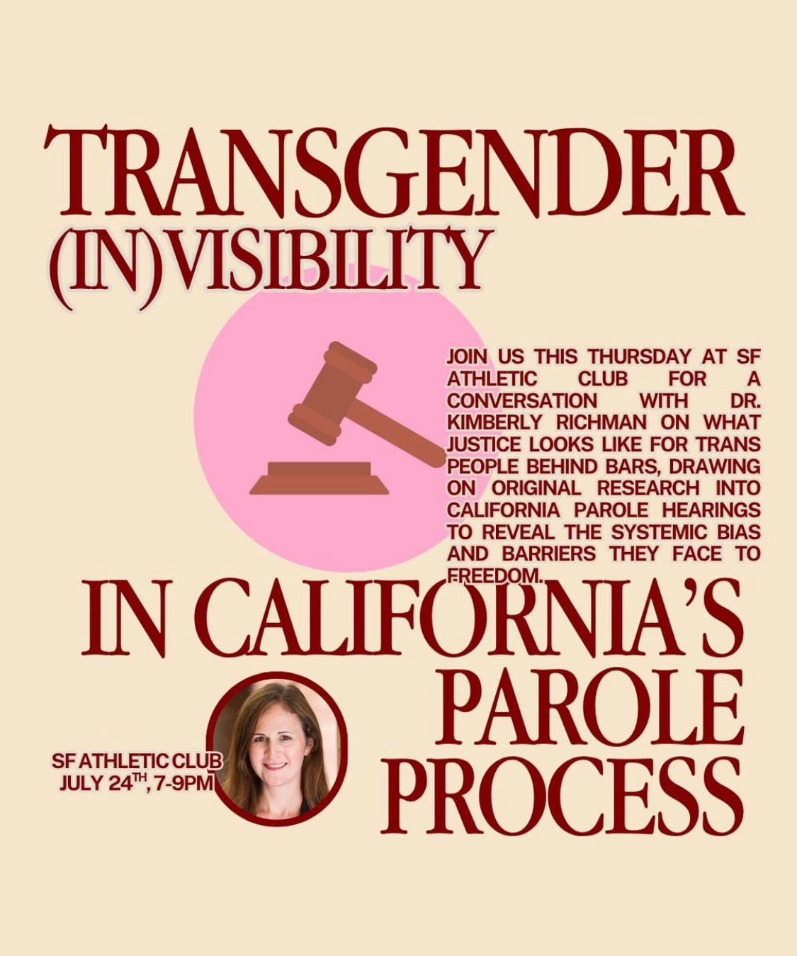 Attend a Talk on Transgender (In)Visibility in California's Parole Process