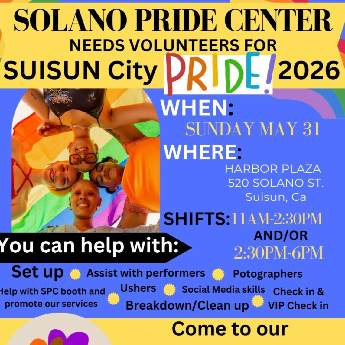 Volunteer for Suisun City Pride!