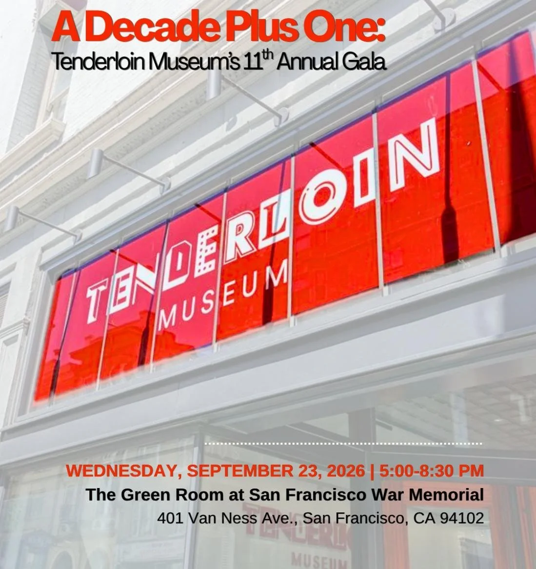 Volunteer for the Tenderloin Museum’s 11th Annual Gala!
