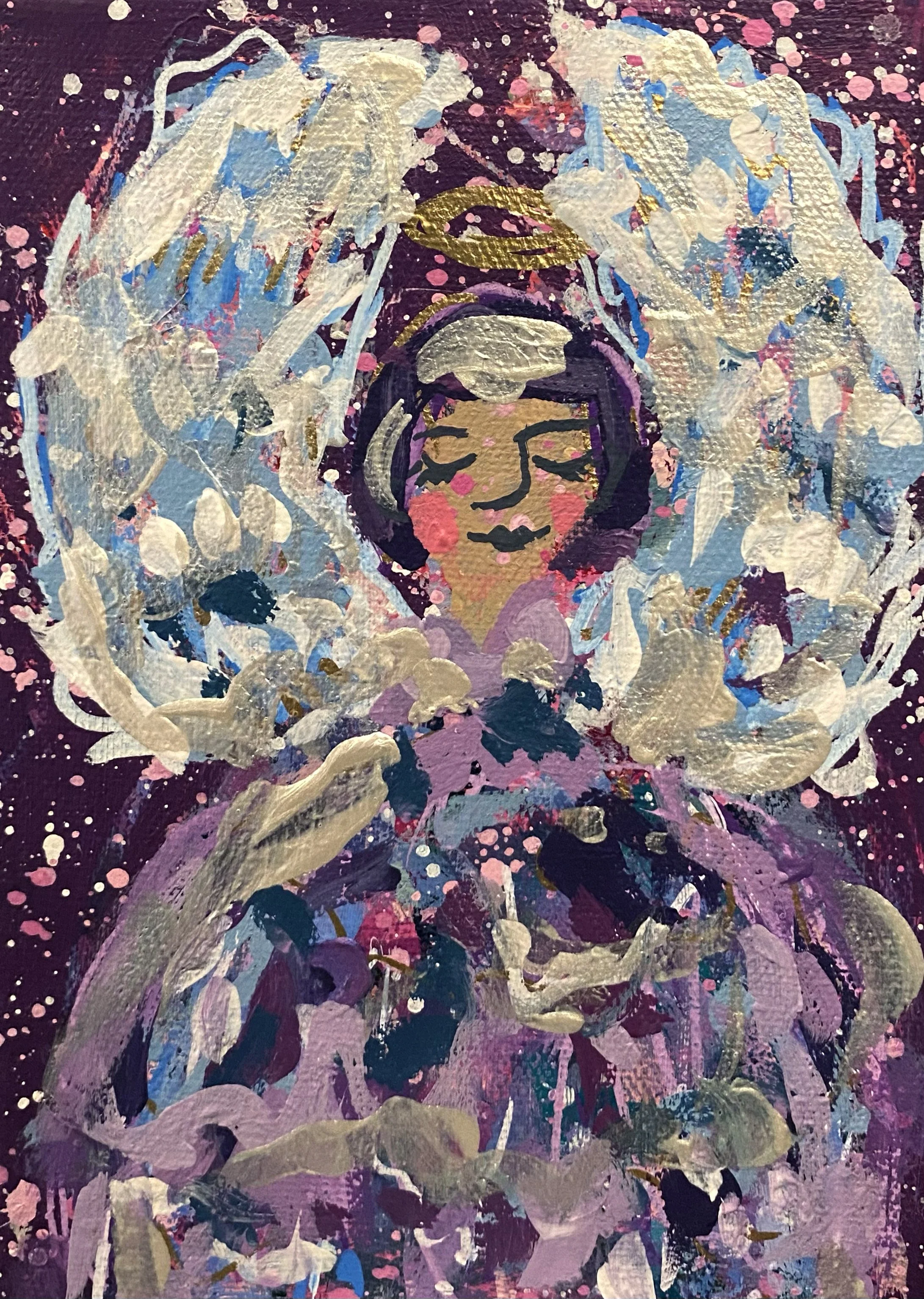 "Harmony" 5x7 original painting on canvas