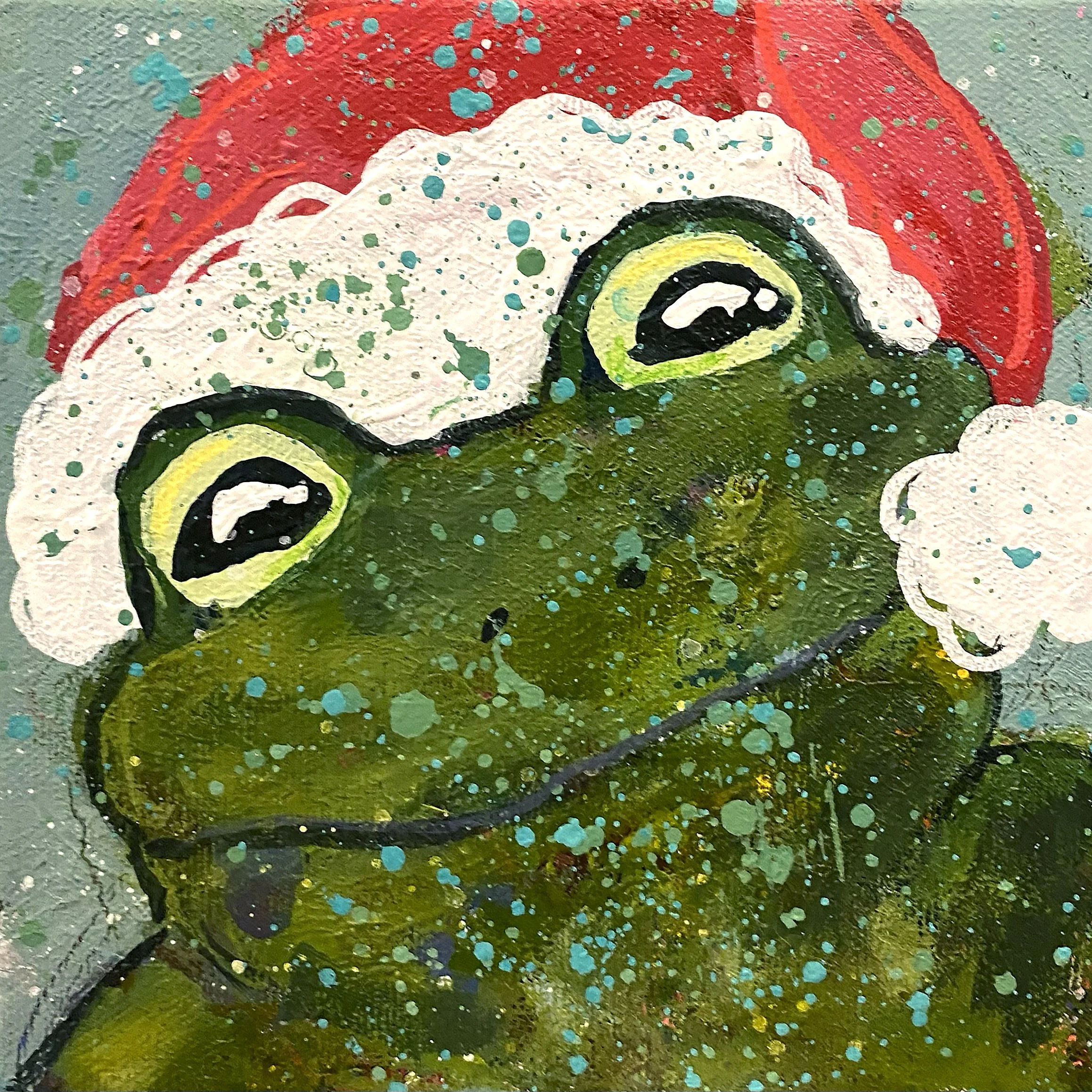 "Nicholas", 6x6 original painting on canvas