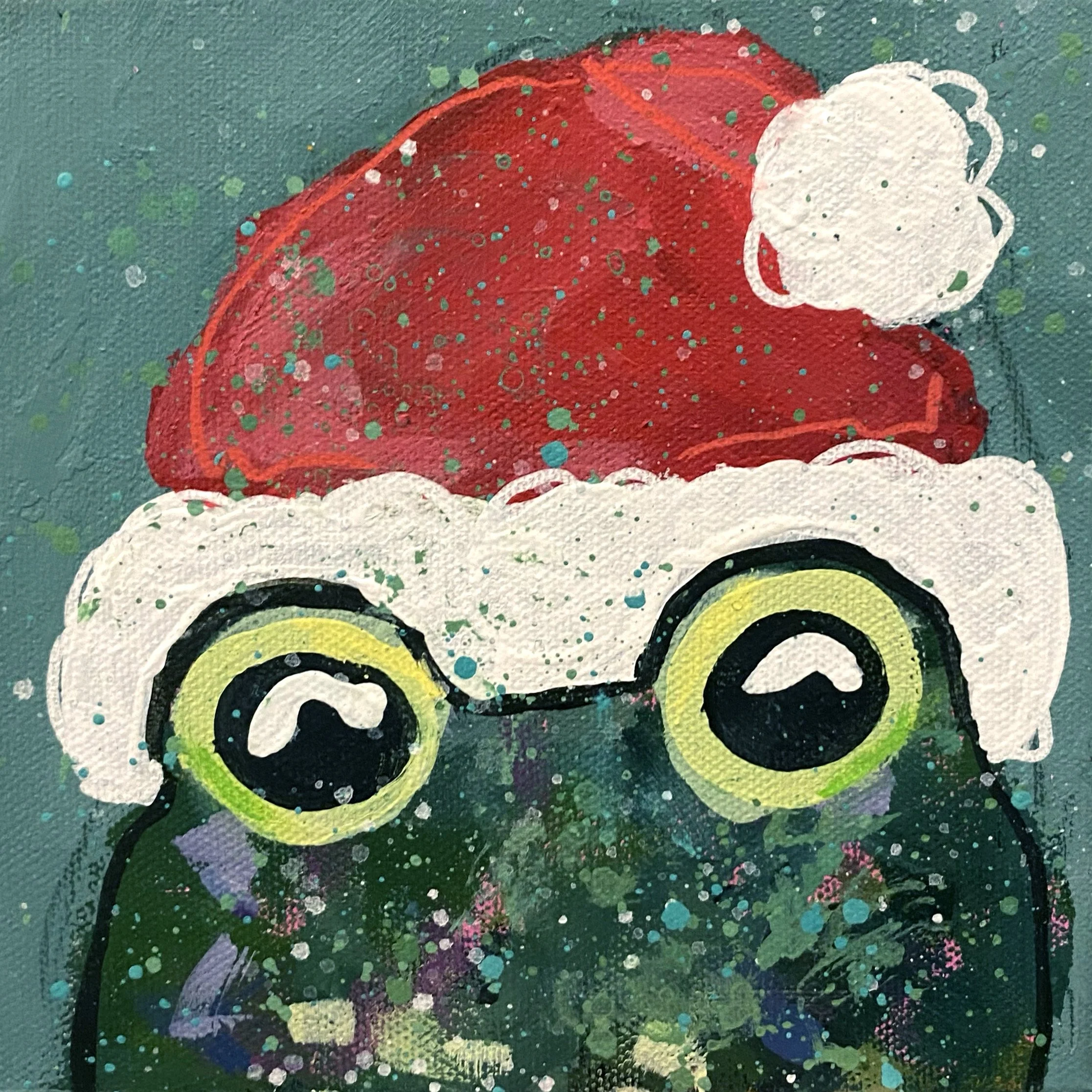 "Pip", 6x6 original painting on canvas