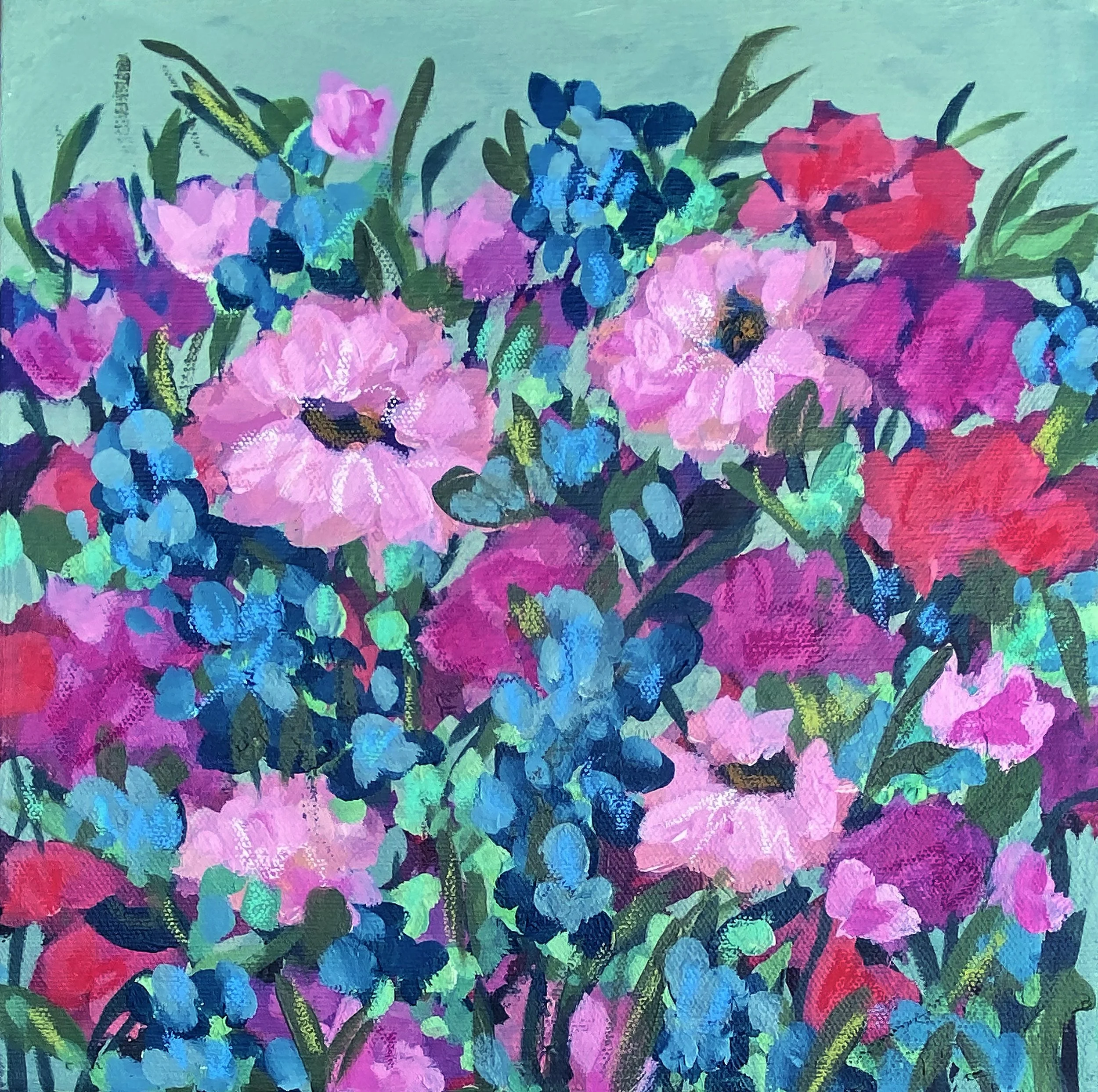 Encouragement, 10x10" original painting on canvas