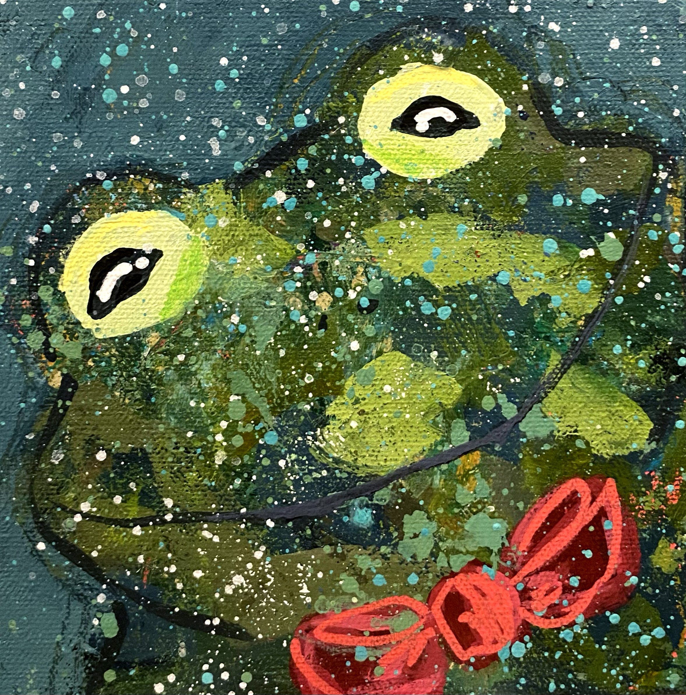 "Chauncey", 6x6 original painting on canvas
