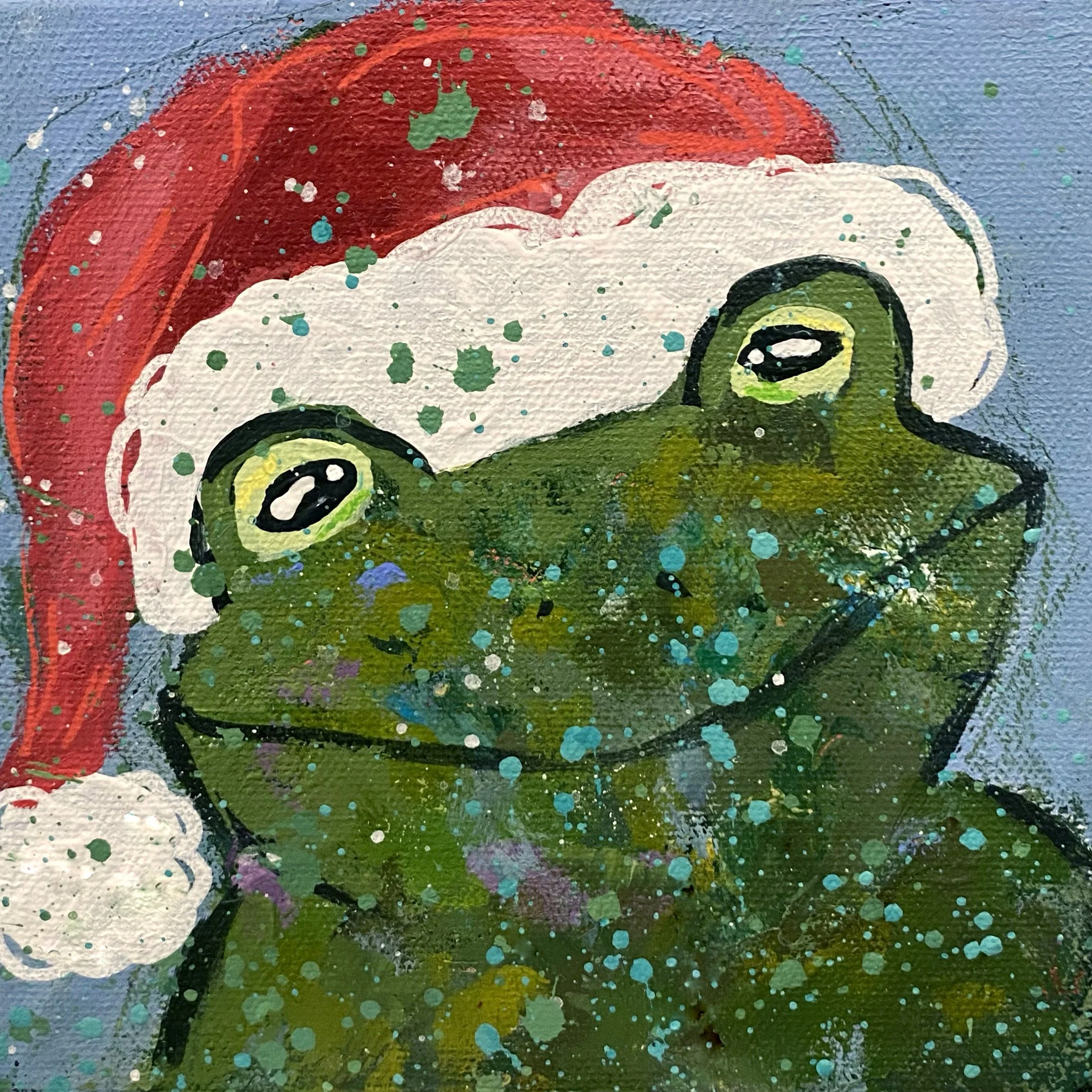 "Francisco", 6x6 original painting on canvas