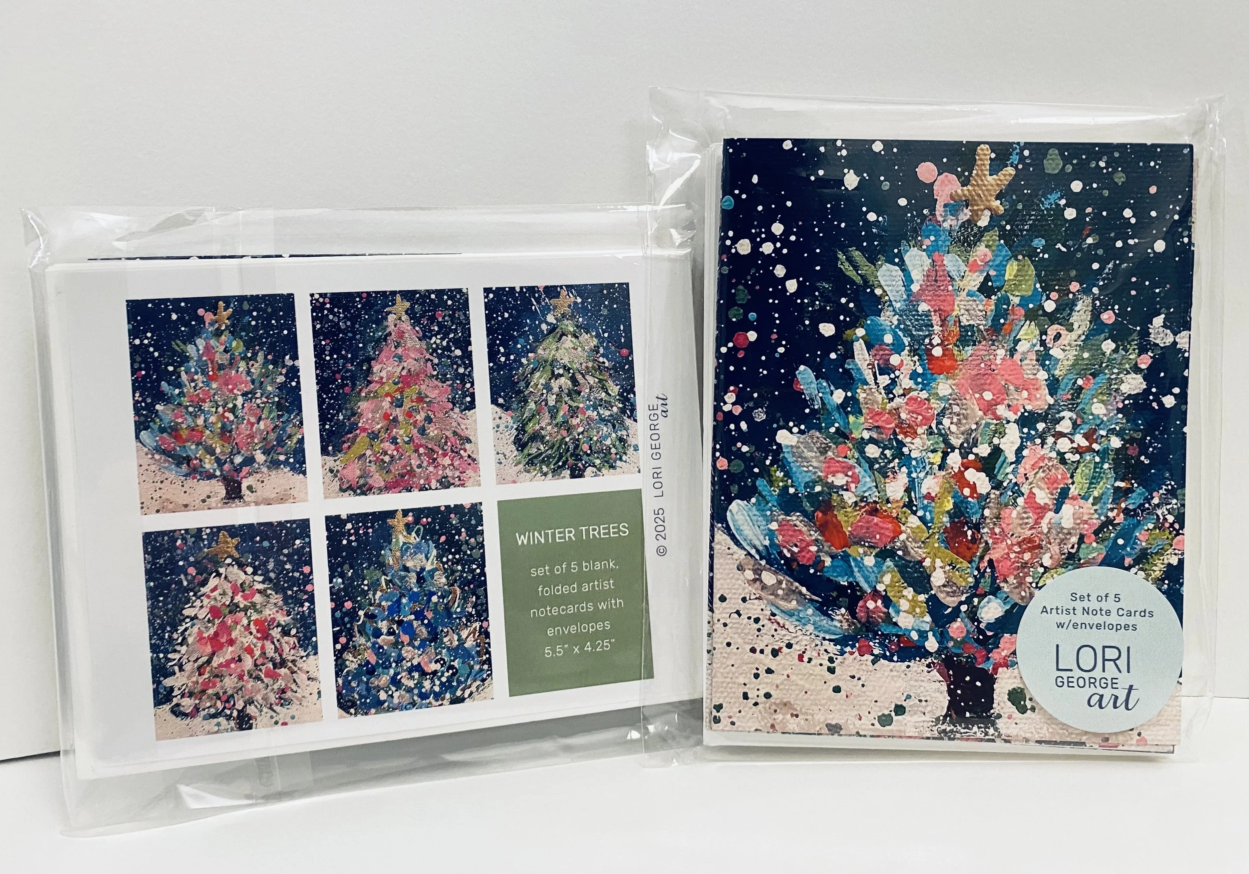 Artist Note Card Set - Winter Trees