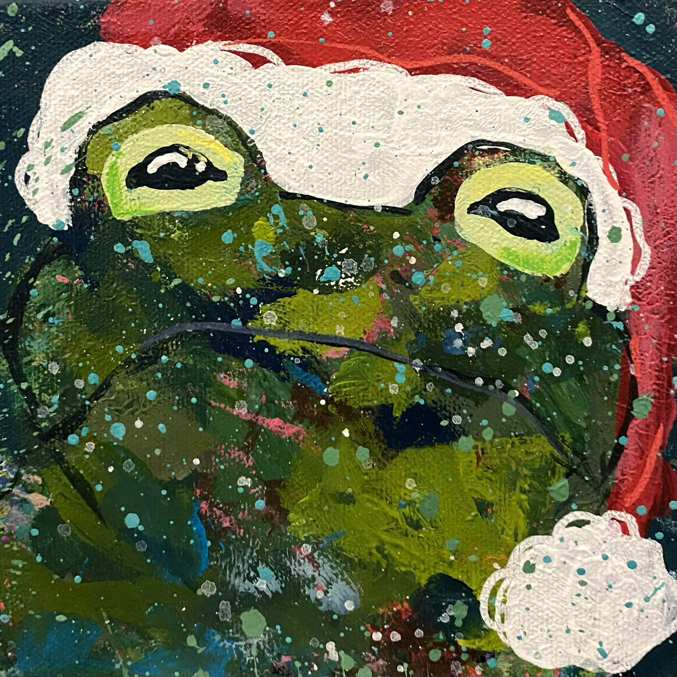 "Winthrop", 6x6 original painting on canvas