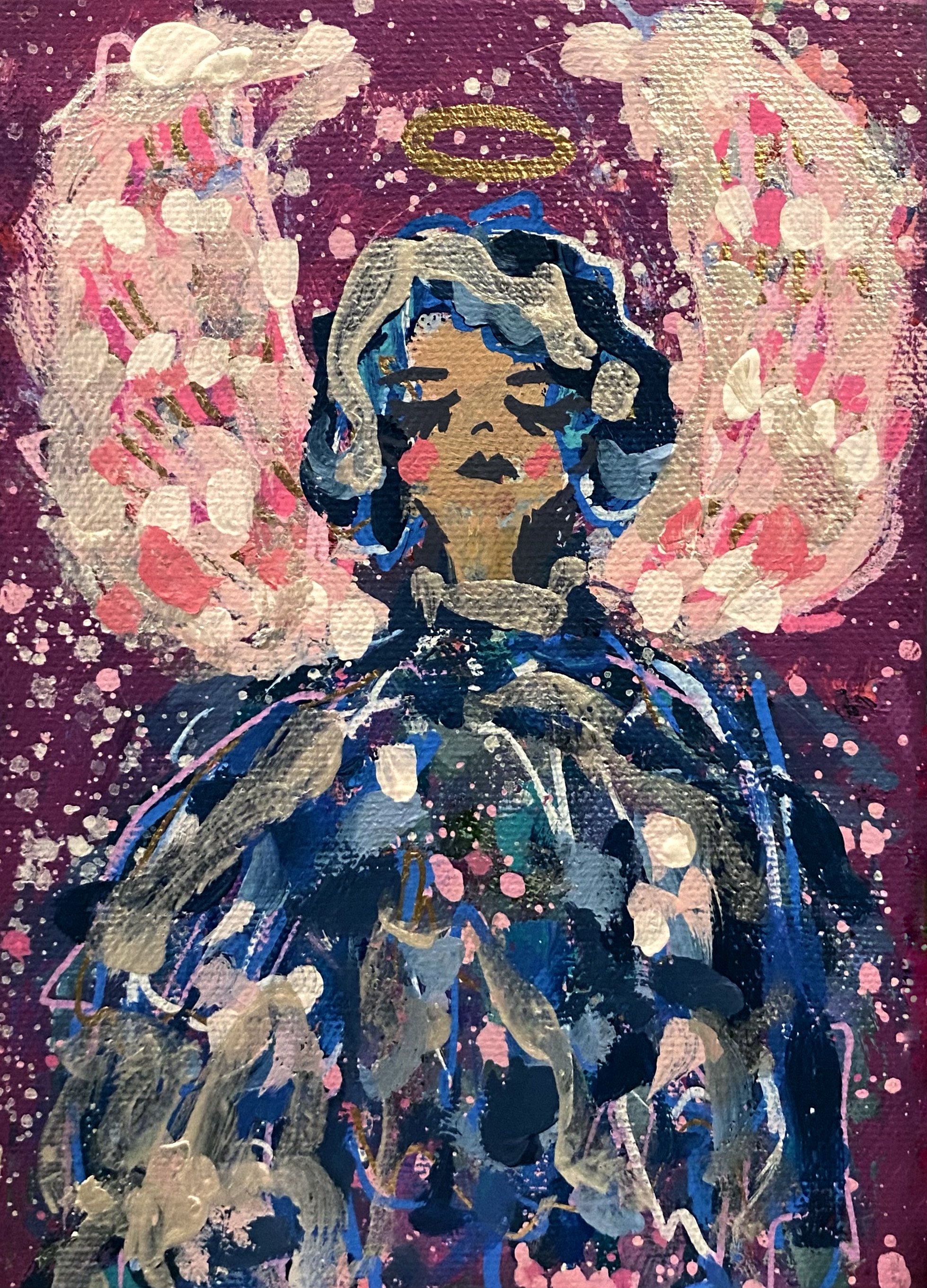 "Vespera" 5x7 original painting on canvas