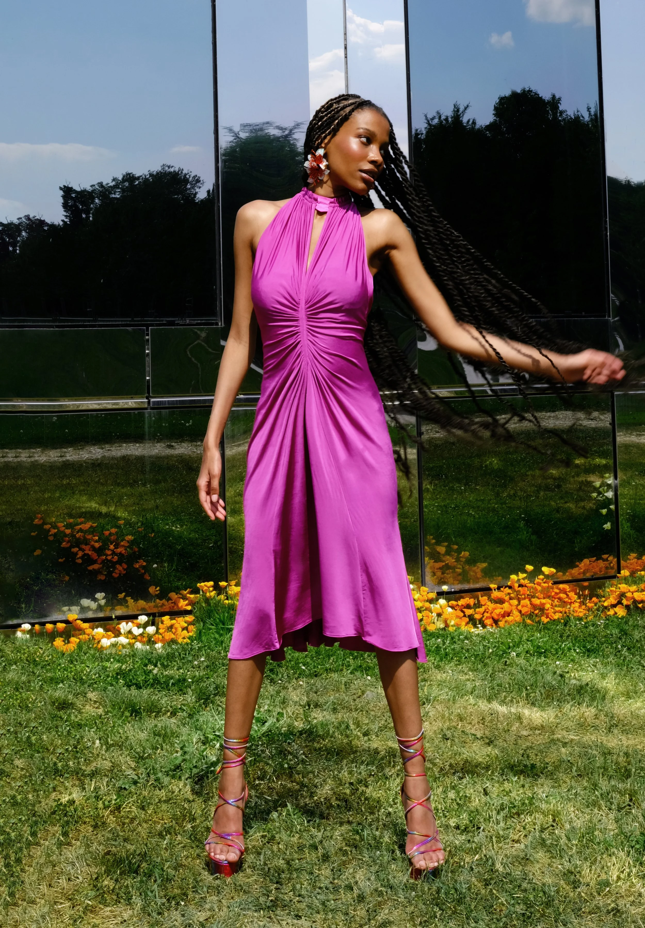 just cavalli pink dress