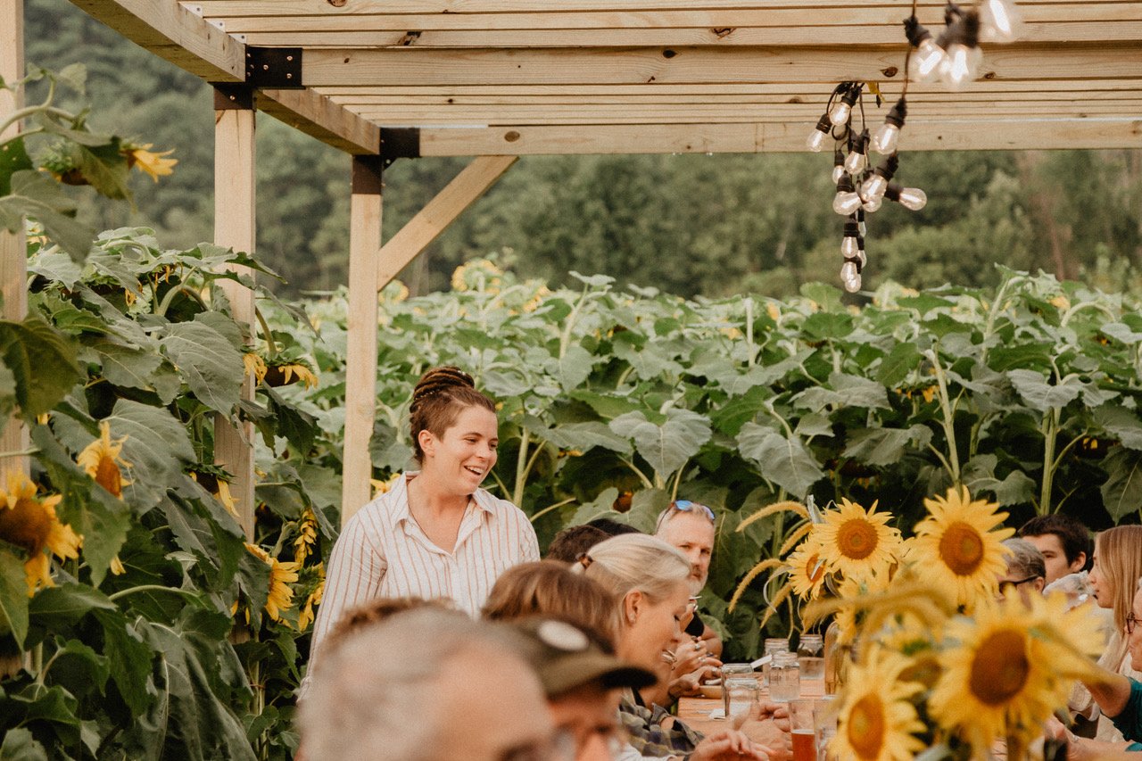 The Table in The Meadow - a special farm to table dinner with Sunfox Farm