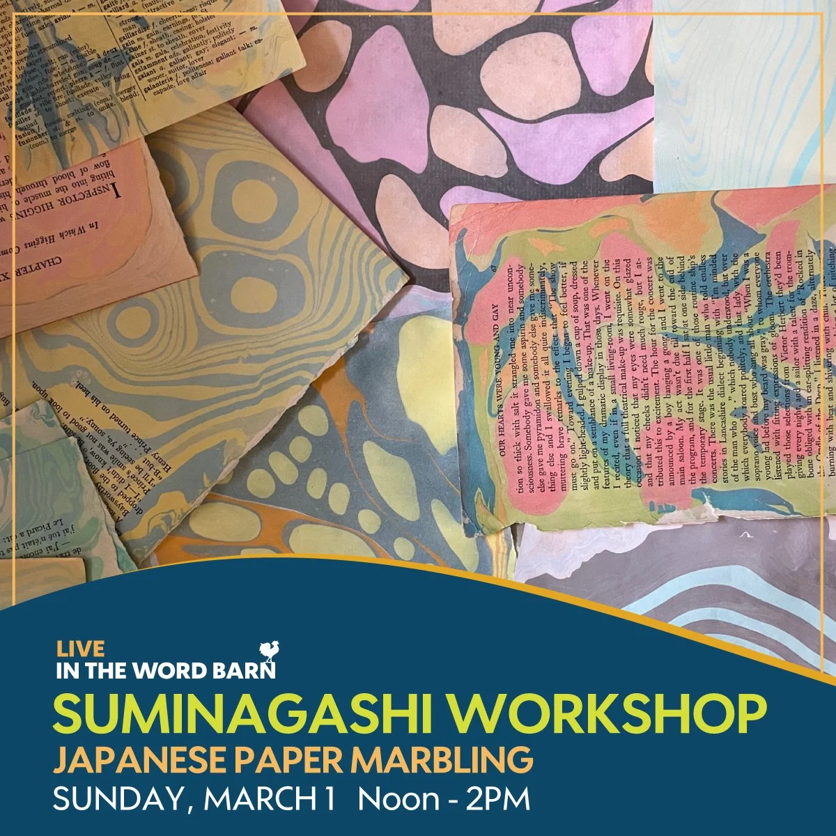 Suminagashi Workshop (Japanese Paper Marbling)