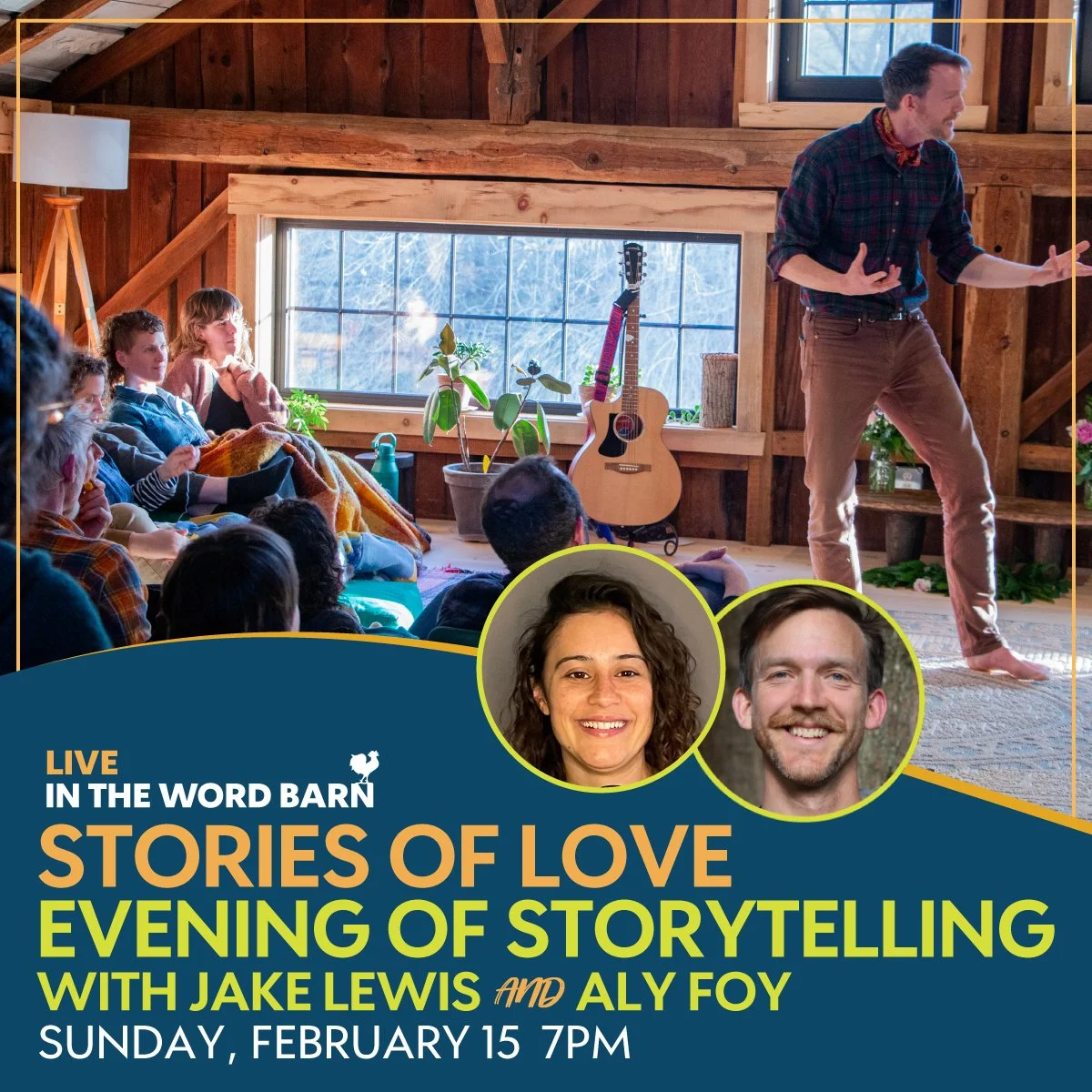 An evening of storytelling around the fire with Jake Lewis AND Aly Foy