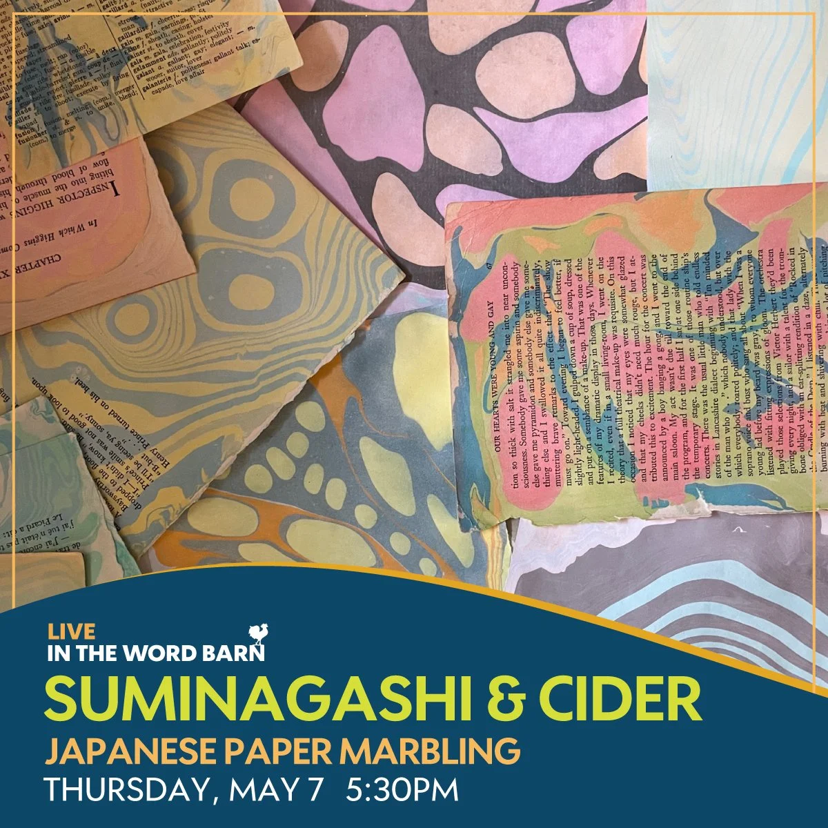 Suminagashi Workshop (Japanese Paper Marbling)