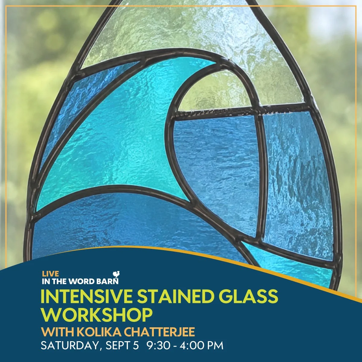 Intensive Stained Glass Workshop w/artist Kolika Chatterjee