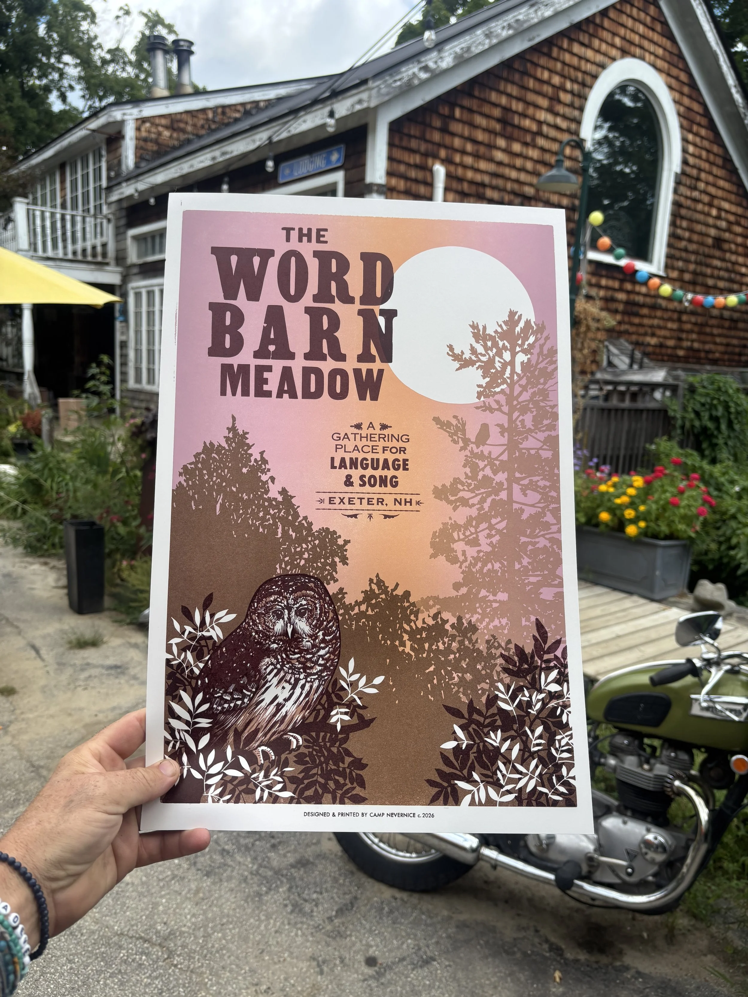 Sixth Edition Limited Handcut Linocut Poster