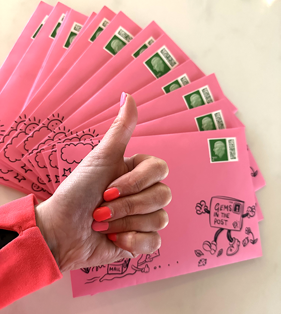 Gems in the Post: My Monthly Art Letter, and Turning TikTok Doodles into Sustainable Clothing