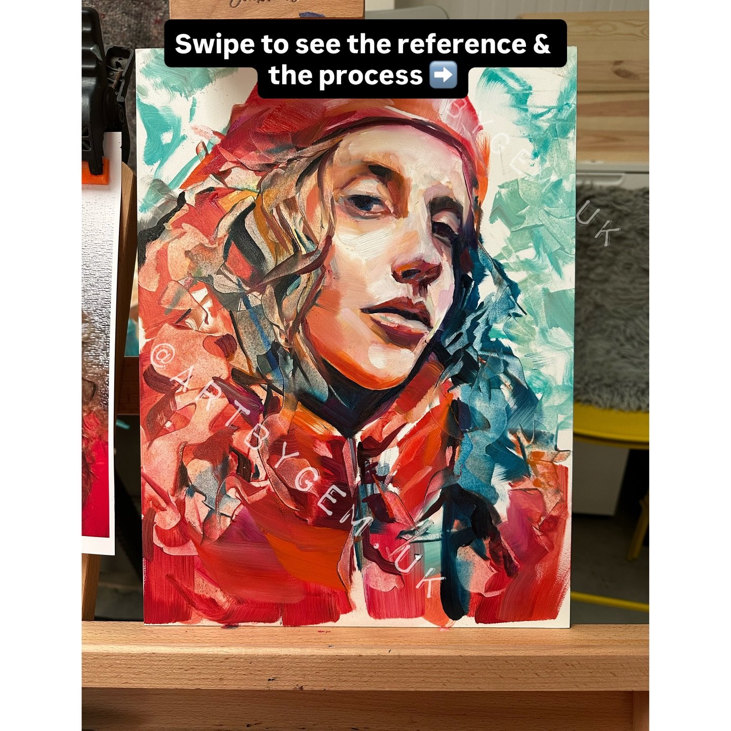 There&rsquo;s something changing in me ✨

This week, I painted like this&hellip;
standing, moving, dancing between brushstrokes.
No tight grip on a pencil.
No sitting still for hours chasing realism.
Just movement, instinct, and letting go.
It felt f