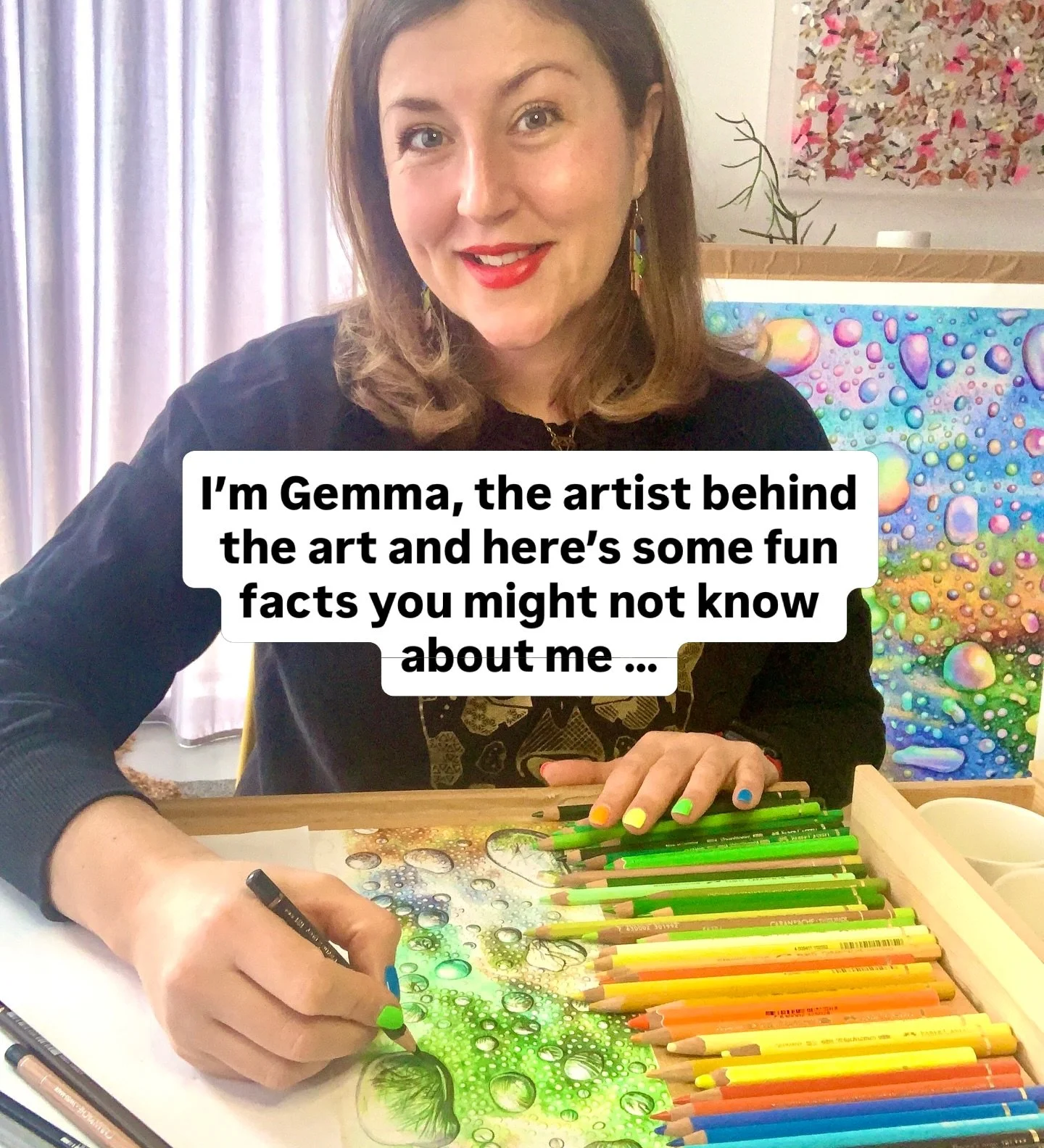 Random facts of the day! Let me know if you&rsquo;d like more &hellip; or not 🤣🤣

Feels weird to share more private life details on here but I&rsquo;m feeling brave.

Hope you have a wonderful day! 

#artistsofinstagram #artistbehindtheart #artistv
