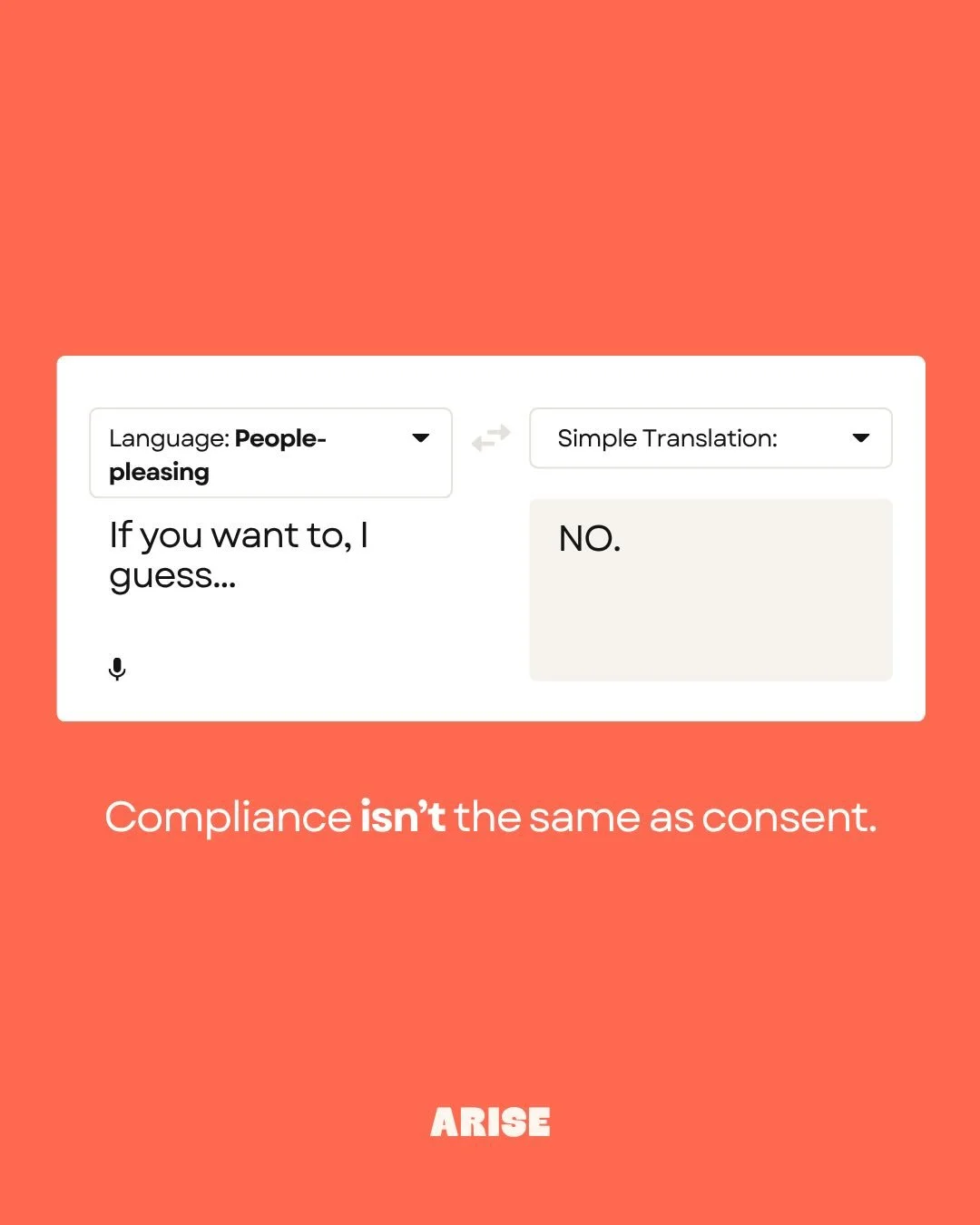 How many times have you said yes when you meant no, not because you were forced to, but because saying no felt too complicated?

It might have sounded like &ldquo;I guess so&rdquo;, or &ldquo;it&rsquo;s fine&rdquo;, or &ldquo;if you want to&rdquo;, o