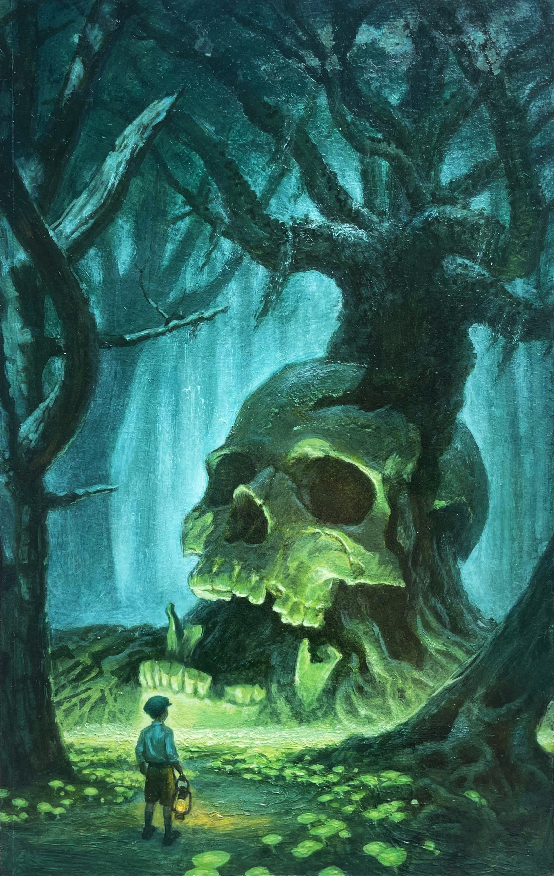 Skull Tree
7" x 10.5" Oil Paint on Illustration Board