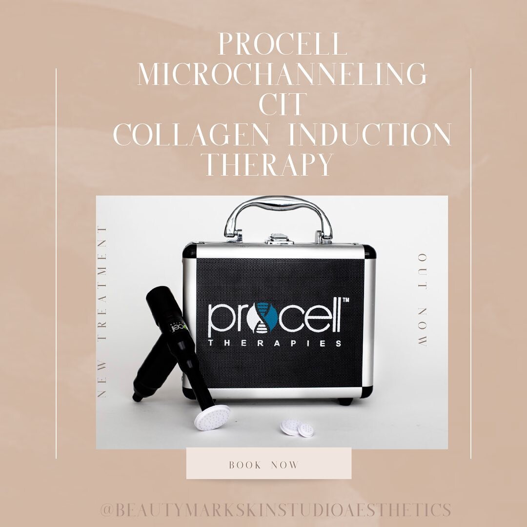 𝐍𝐞𝐰 𝐓𝐫𝐞𝐚𝐭𝐦𝐞𝐧𝐭 𝐀𝐥𝐞𝐫𝐭!!!!!!!!!

WHO WANTS HEALTHY~YOUTHFUL SKIN?? (𝐡𝐞𝐥𝐥𝐨 always 🙋🏻&zwj;♀️)

Beauty Mark.Skin Studio is pleased to announce the newest addition to our treatment portfolio: ProCell Microchanneling.

It&rsquo;s micr