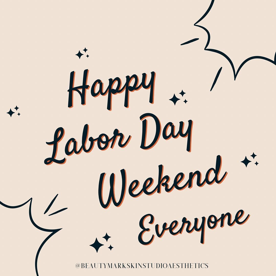 Labor Day Weekend Skin Friendly Reminders:
1. Reapply your SPF
2. Layer your topical vitamin C/ antioxidant under your spf for the ultimate environmental protection 
3. Seek the shade
4. Wear your sunhat
5. Stay hydrated 
6. Enjoy your time with your