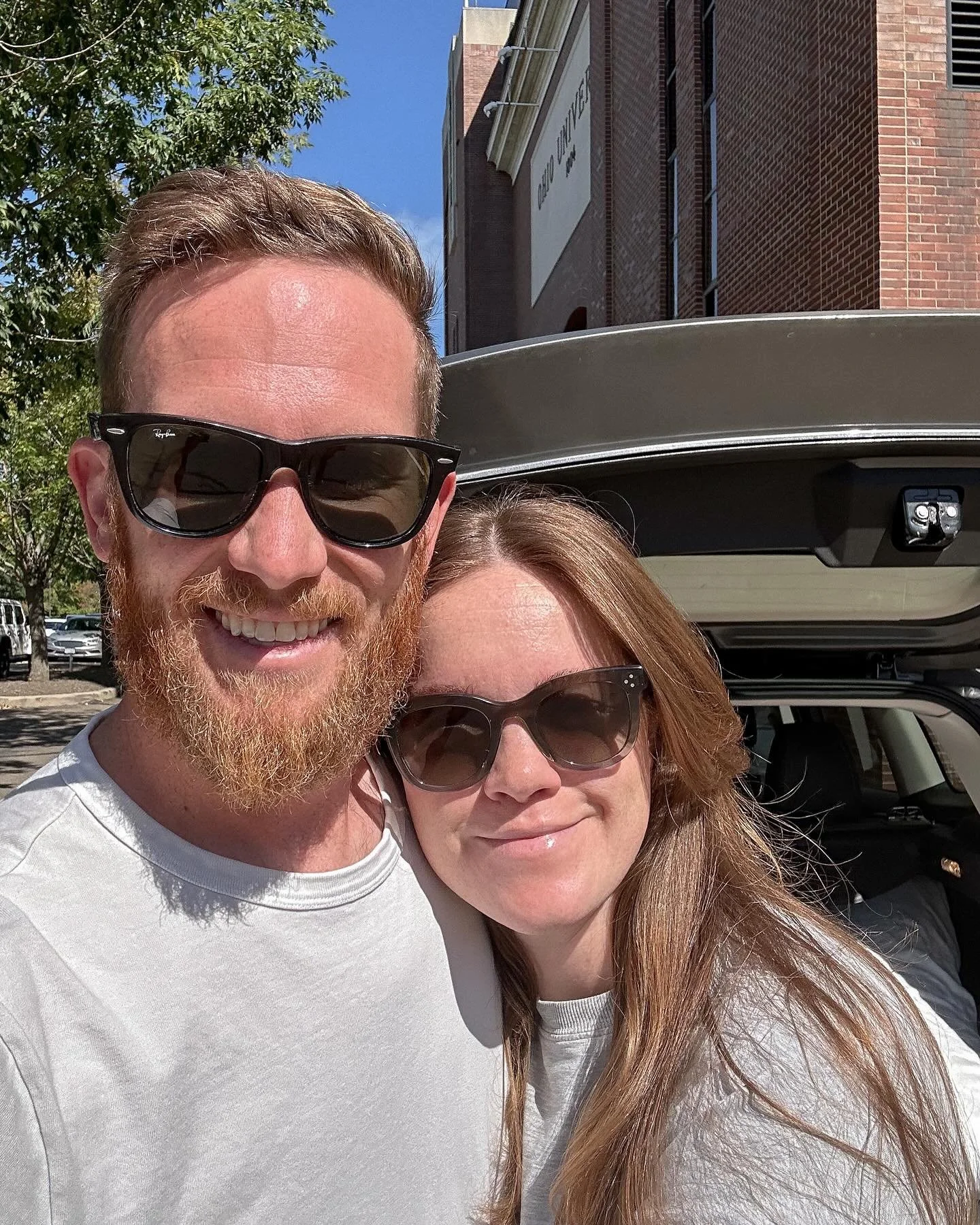 WEEK FOUR RECAP 💚✨
✨ Dropping coach off at work because we are currently a one car family. 🫠
✨ RIP @allmetzareoff for ranking Texas second. 🪦 
✨ Tongues out kind of joy. 
✨ Realizing I do, in fact, need to grow my eyebrows in a tad. 😳
✨ A little