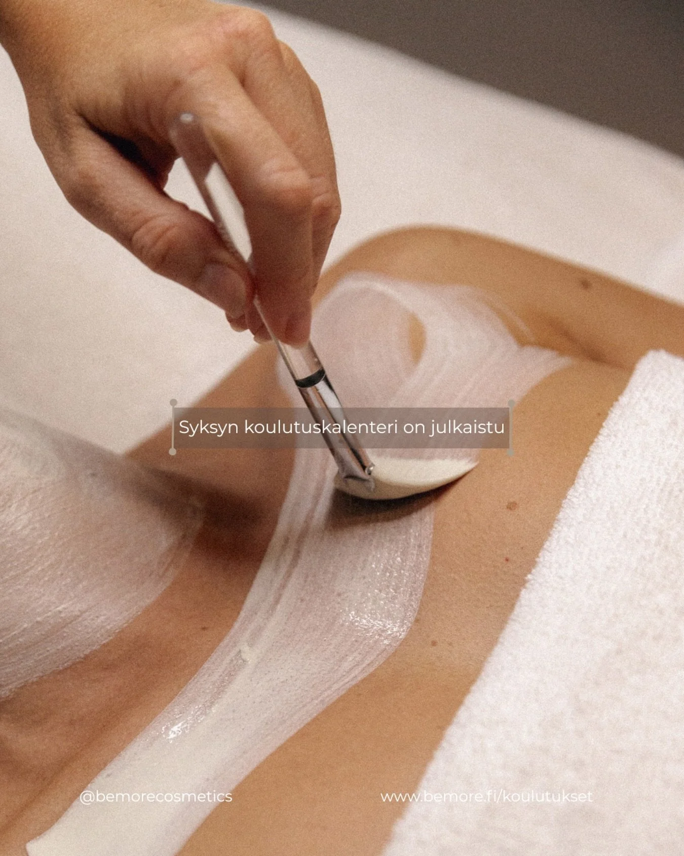Syksyn l&auml;hikoulutusp&auml;ivien kalenteri on nyt julkaistu 📆 Tutustu koulutusp&auml;iviin ja ilmoittaudu osoitteessa www.bemore.fi/koulutukset 

▫️30.8 BiON Skincare Acne Specialist (T&auml;m&auml; on vuoden viimeinen koulutusp&auml;iv&auml;. J