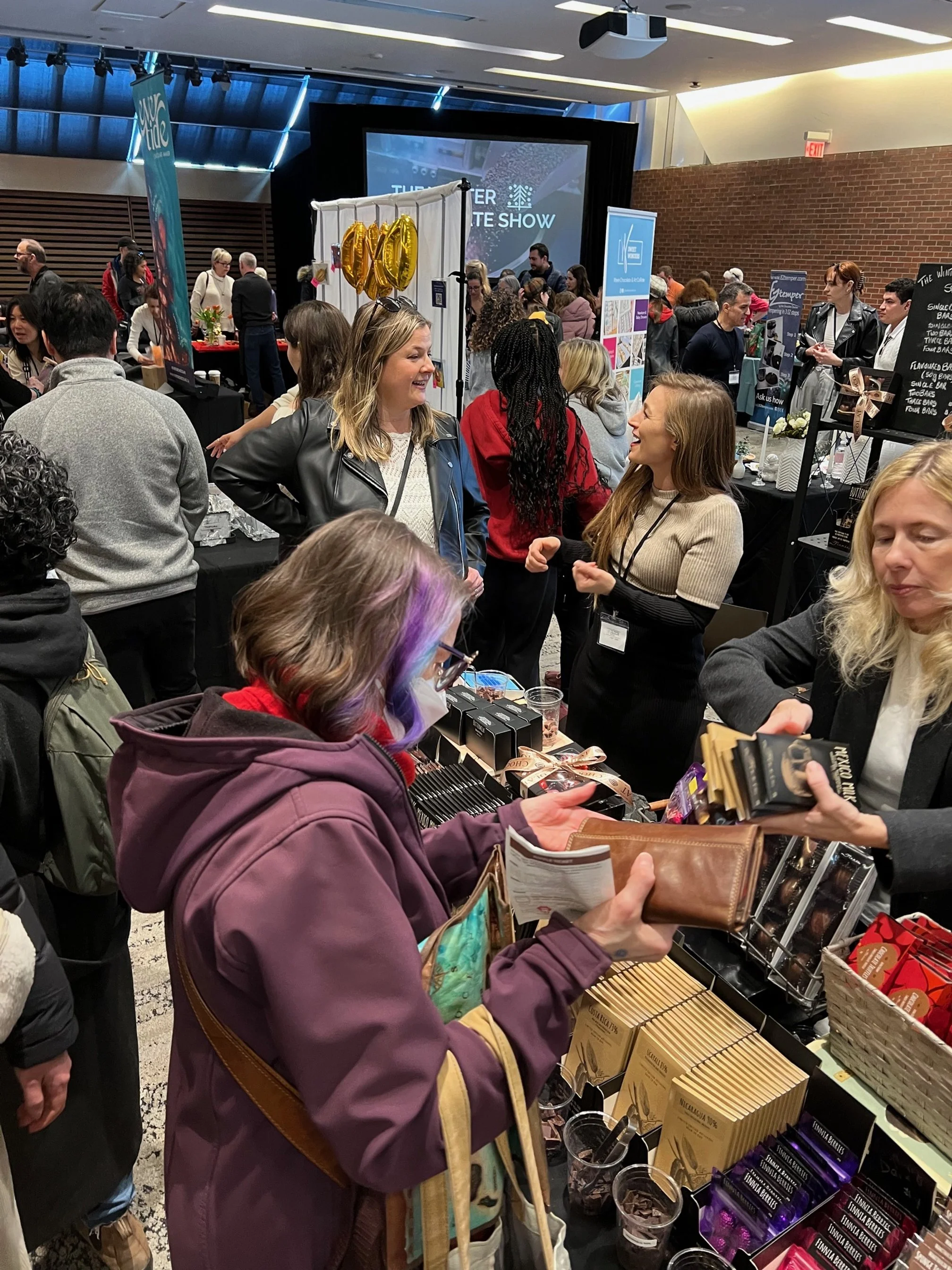 The floor of Toronto’s The Winter Chocolate Show