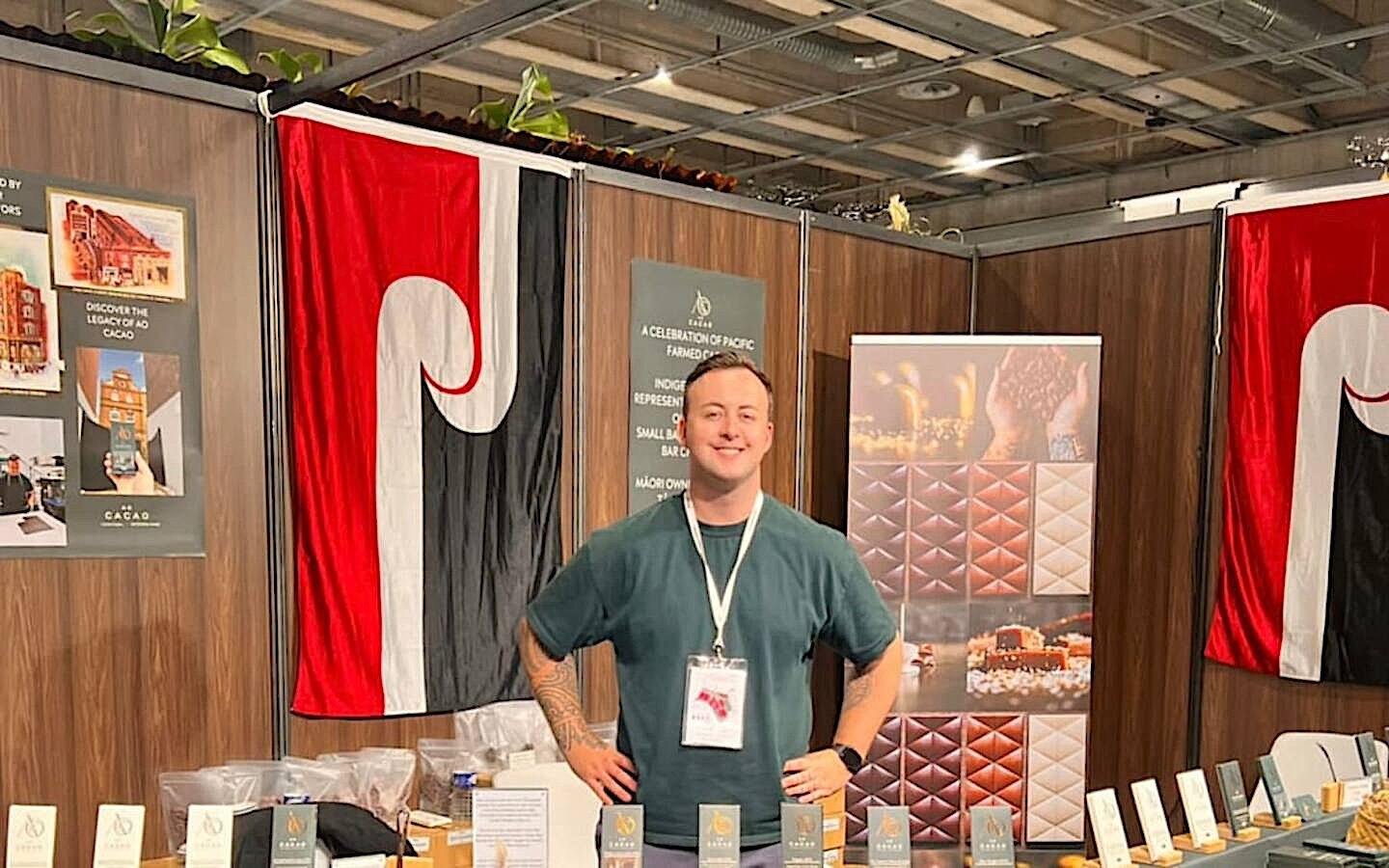Wright as an exhibitor at the 2025 Salon du Chocolat in Paris