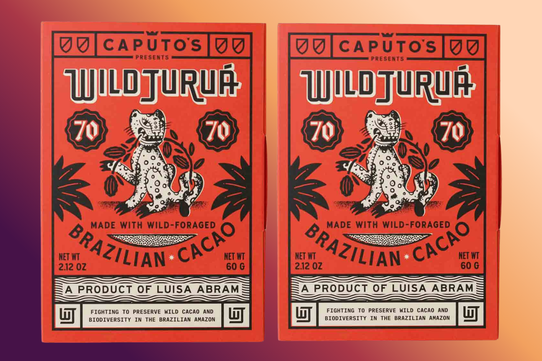 Wild Juruá 70%, a collaboration between Caputo’s and Luisa Abram