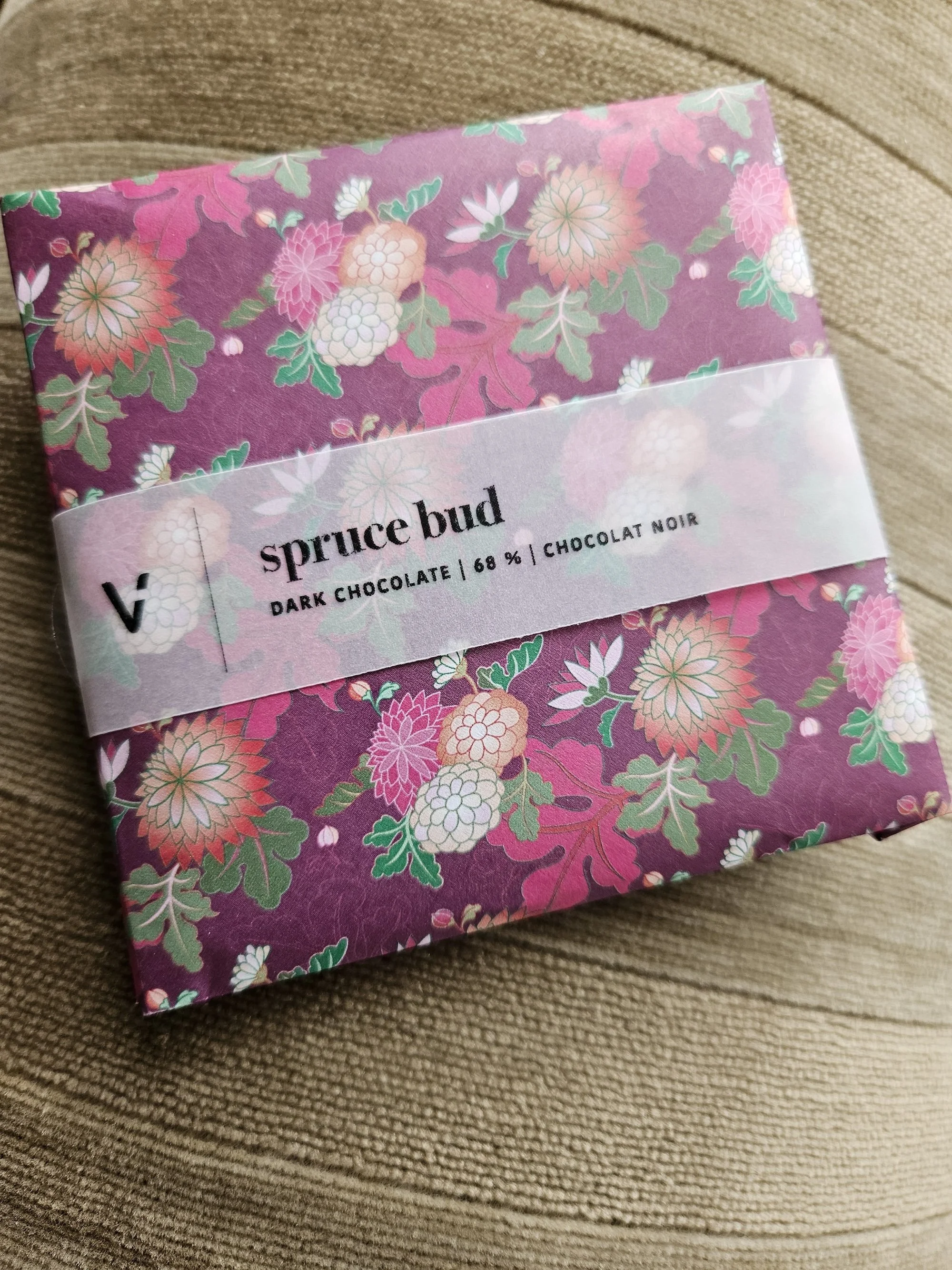 Vaka Chocolate’s Spruce Bud bar