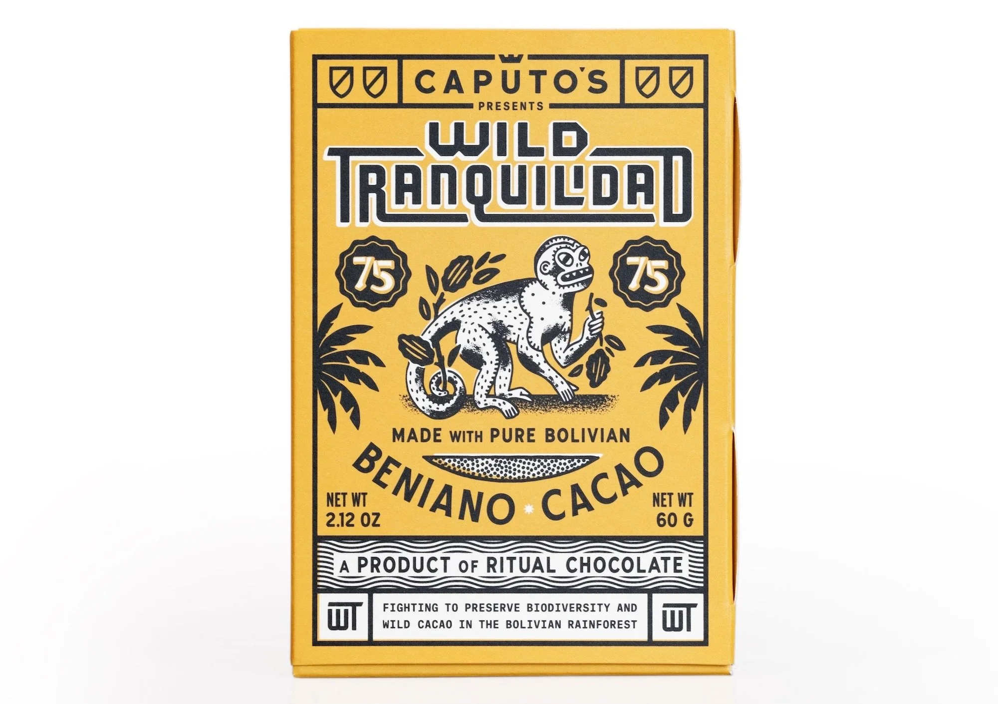 The Wild Tranquilidad 75%, a Caputo’s collaboration with Ritual Chocolate