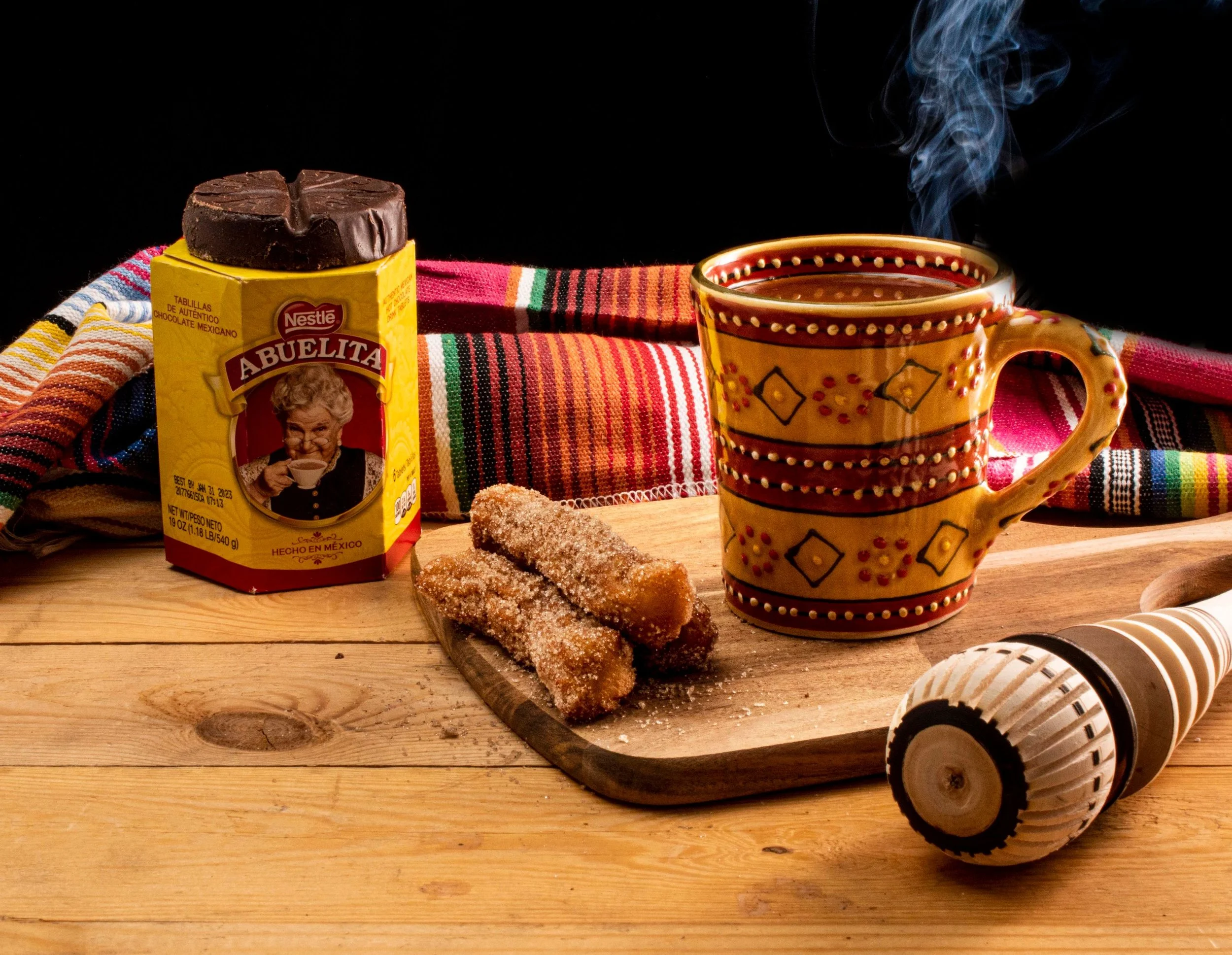 Mexican hot chocolate and churros