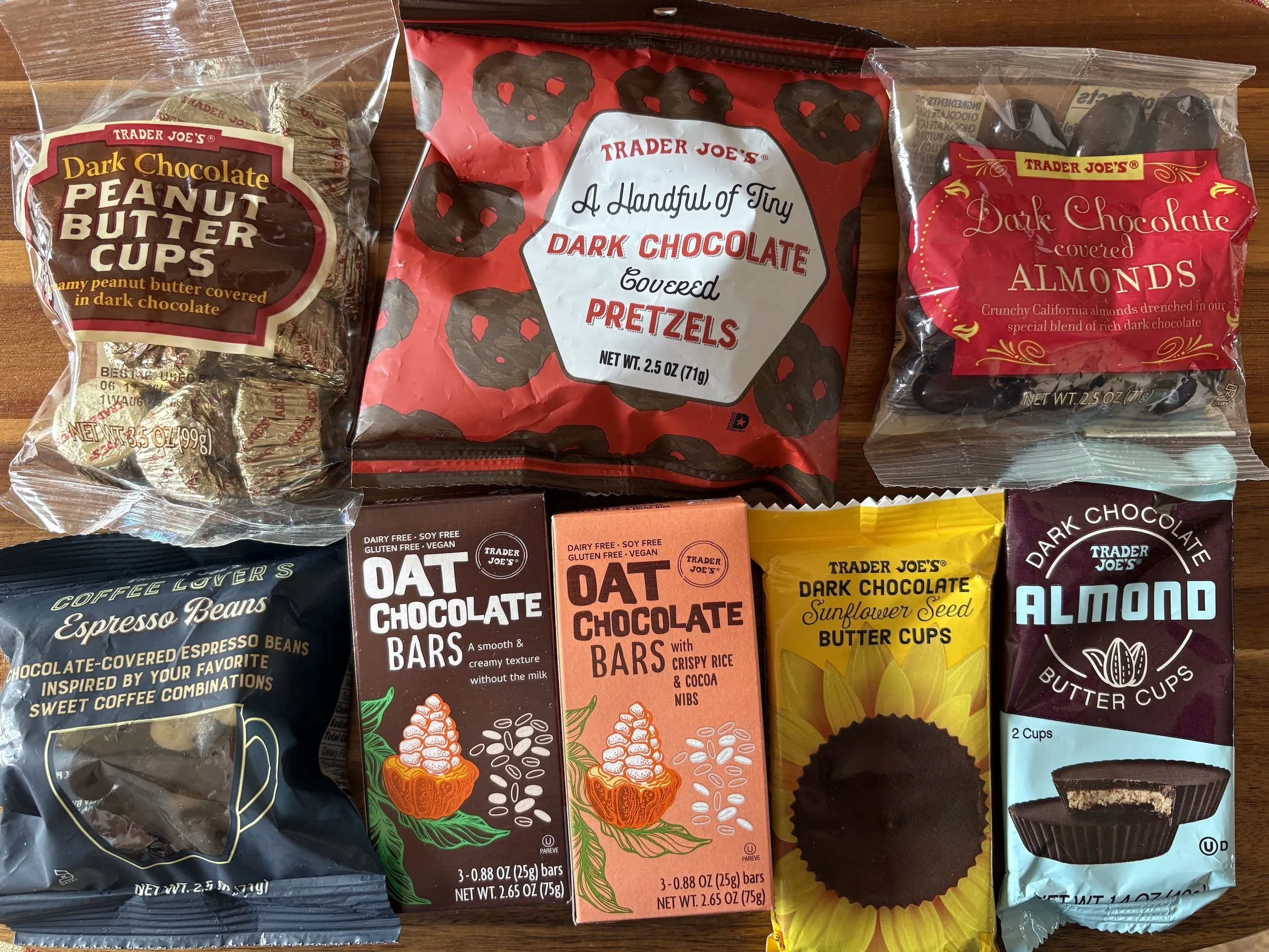 Trader Joe's chocolate snacks