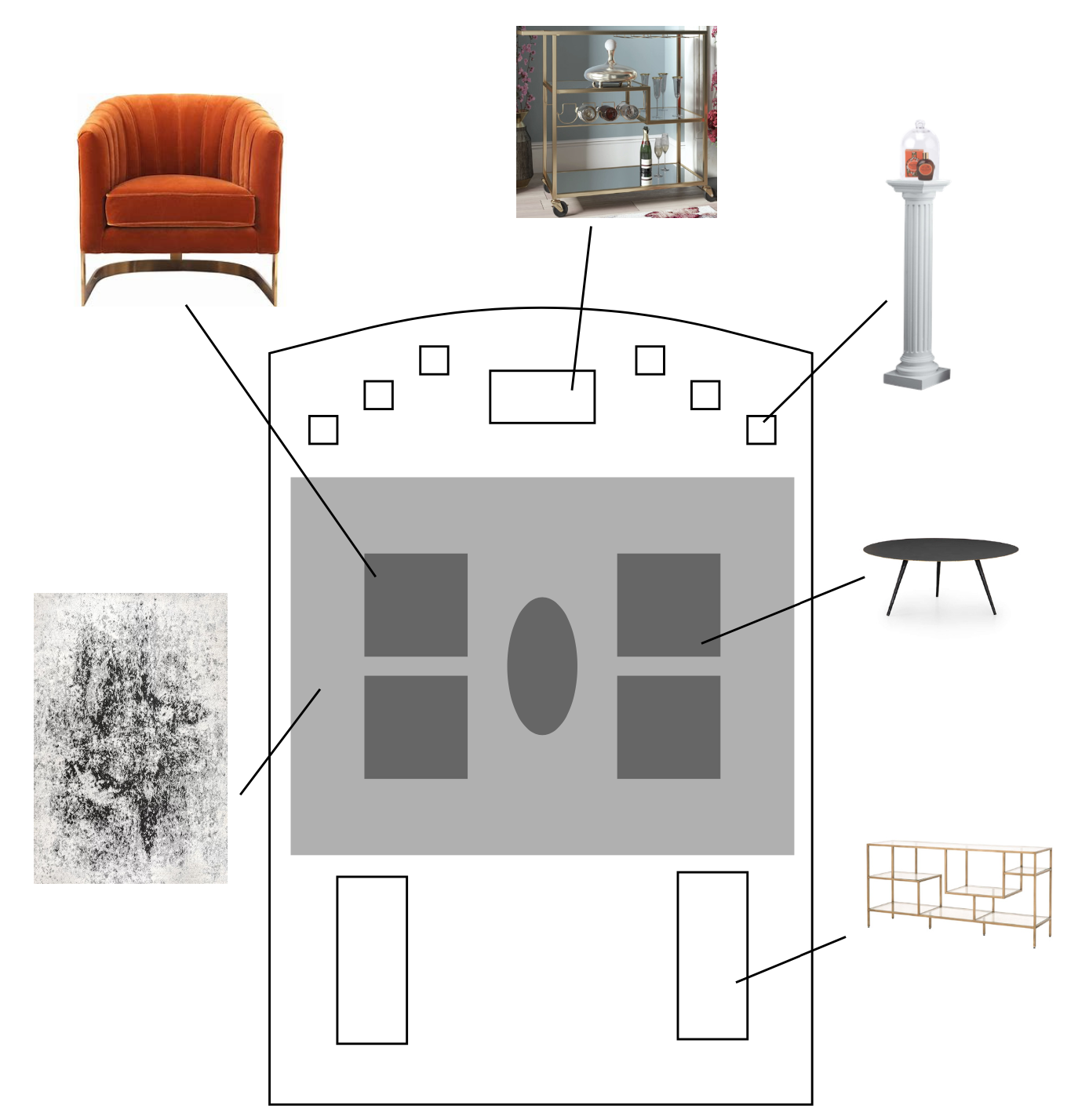 Finalized Map of Store with Furniture