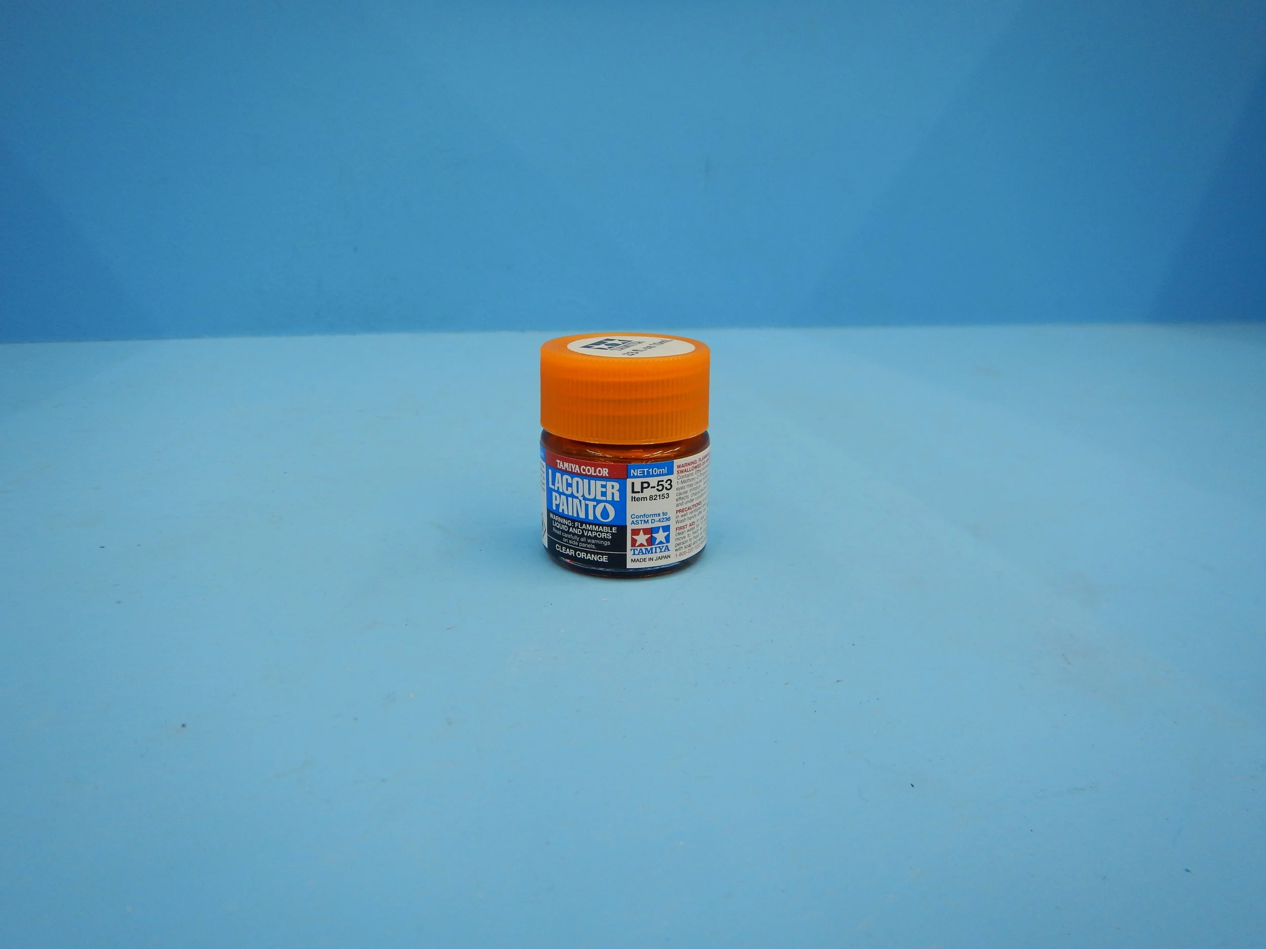 CLEAR ORANGE LAQUER PAINT, LP53, INVENTORY MOVED, TAM82153