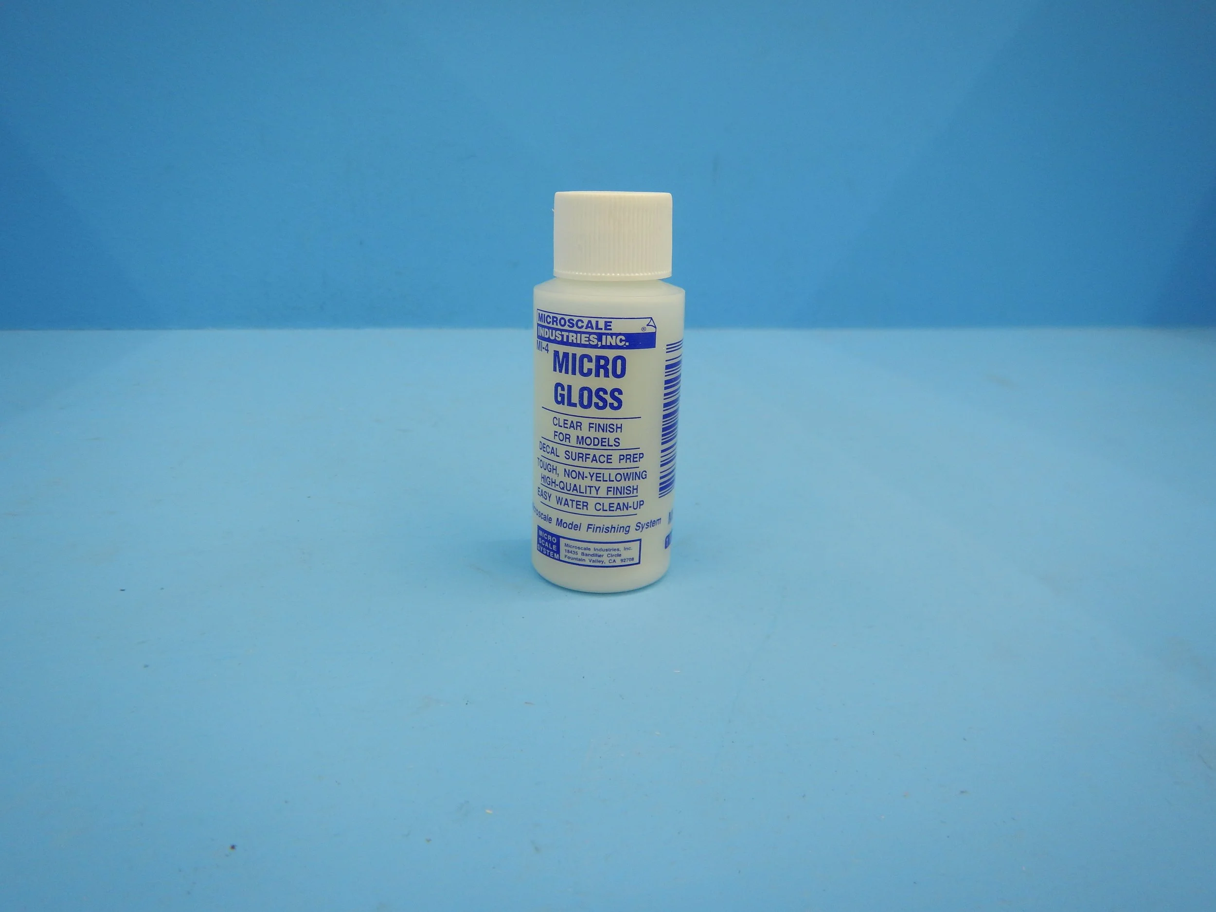 MICRO COAT CLEAR GLOSS, 1 OZ BOTTLE, INVENTORY MOVED, MSI-4